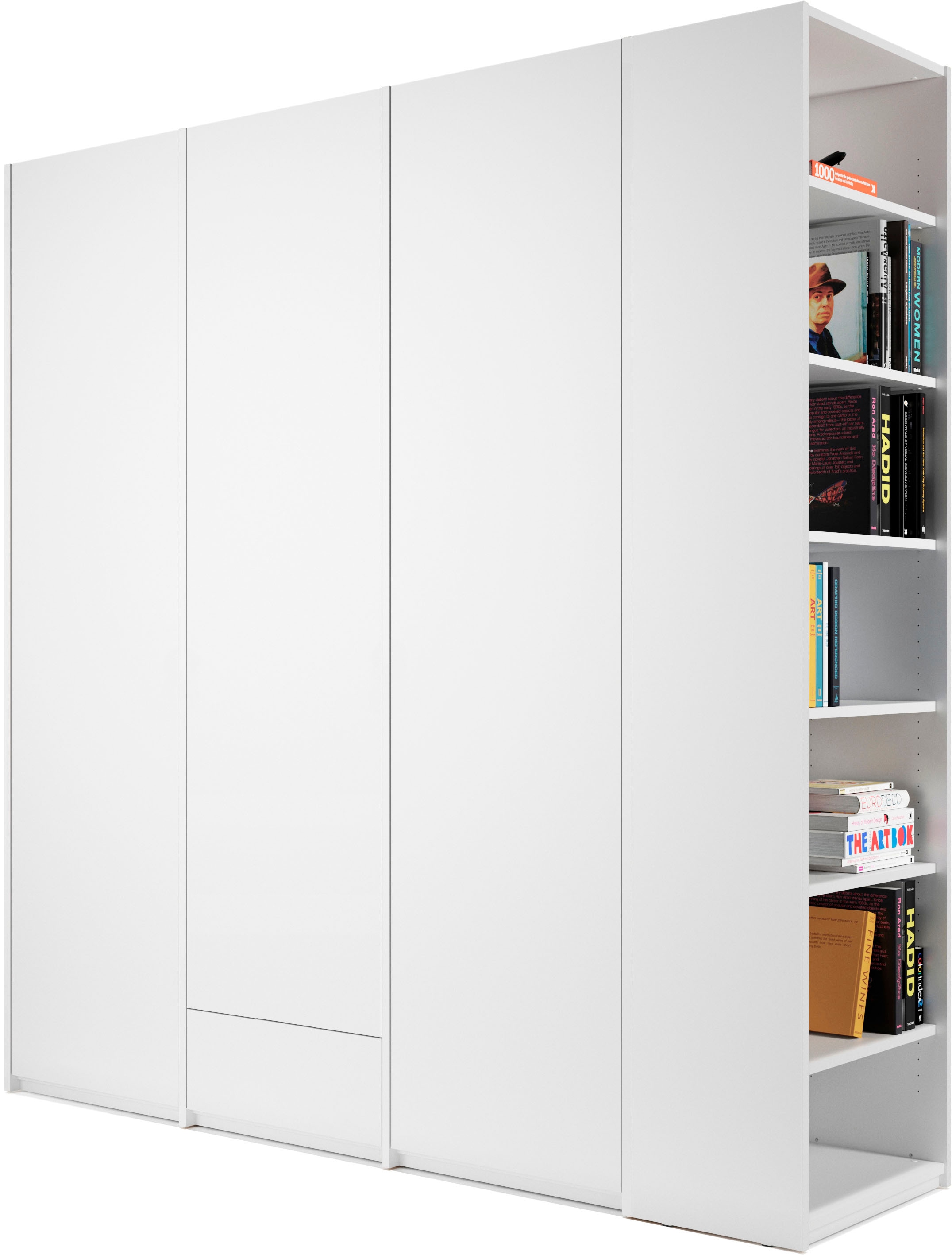 Kleiderschrank »Modular Plus Variante 3«, geräumige Schublade, Anbauregal links oder...