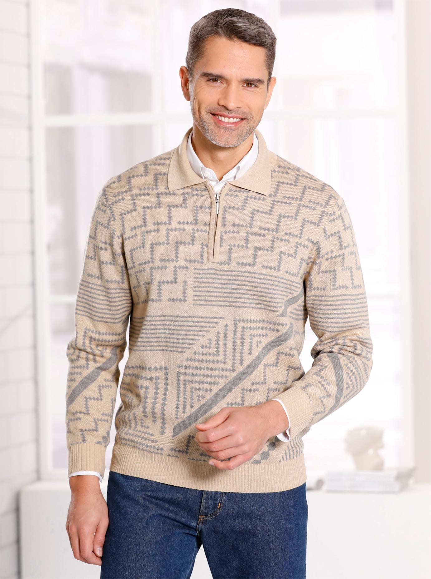 Image of Classic Polokragenpullover "Polopullover"