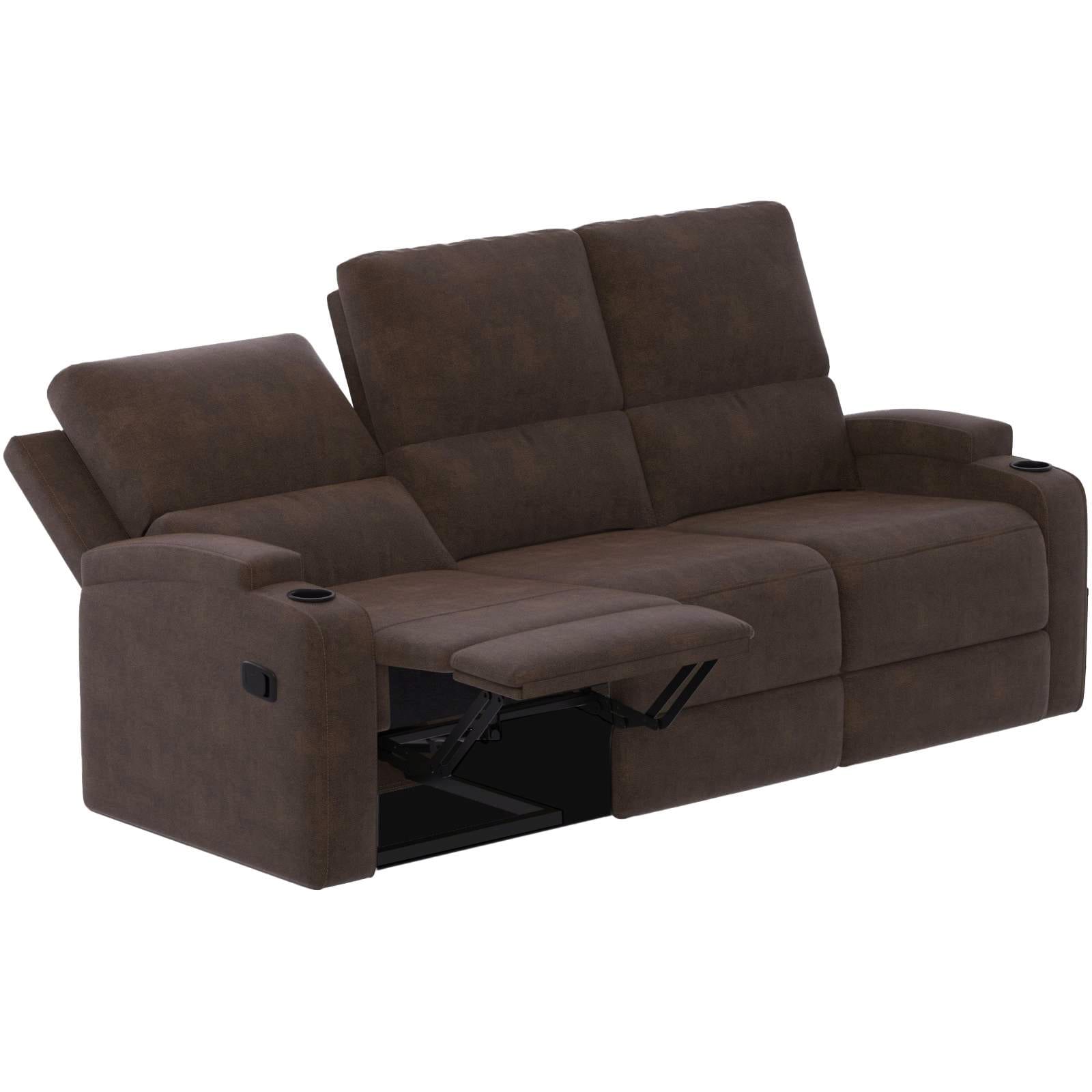 GOODproduct 3-Sitzer »NAPORI Microfaser, Multimediasofa, Kinosessel XXL« Kinosofa mit 2 x Relaxfunktion und Getränkehalter