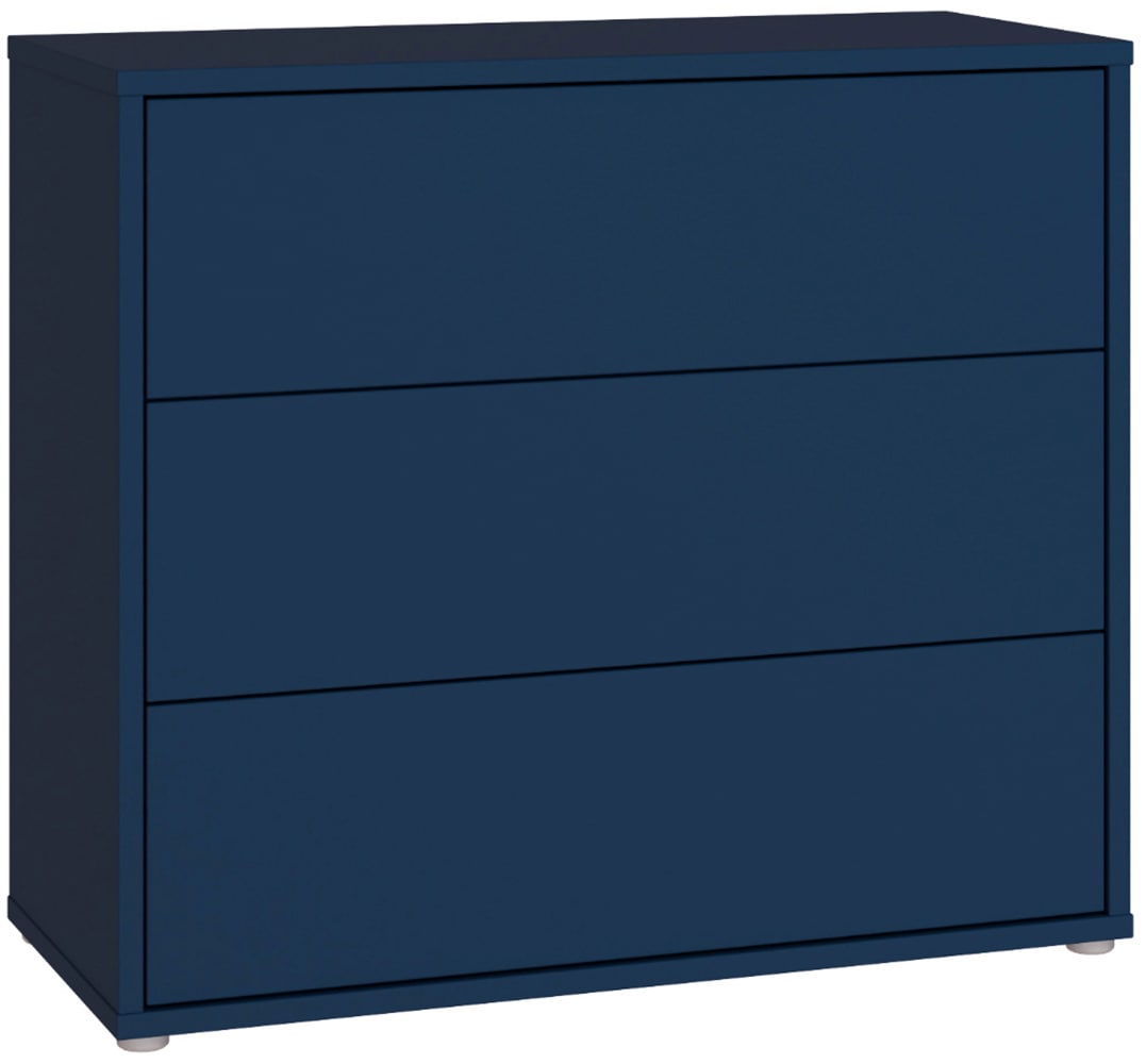 FORTE Commode »Alice Springs, Kommode, 3 Schubkästen B/H/T 94,8/83,1/41,5« tiroirs à sortie totale, sans poignée, Push to open