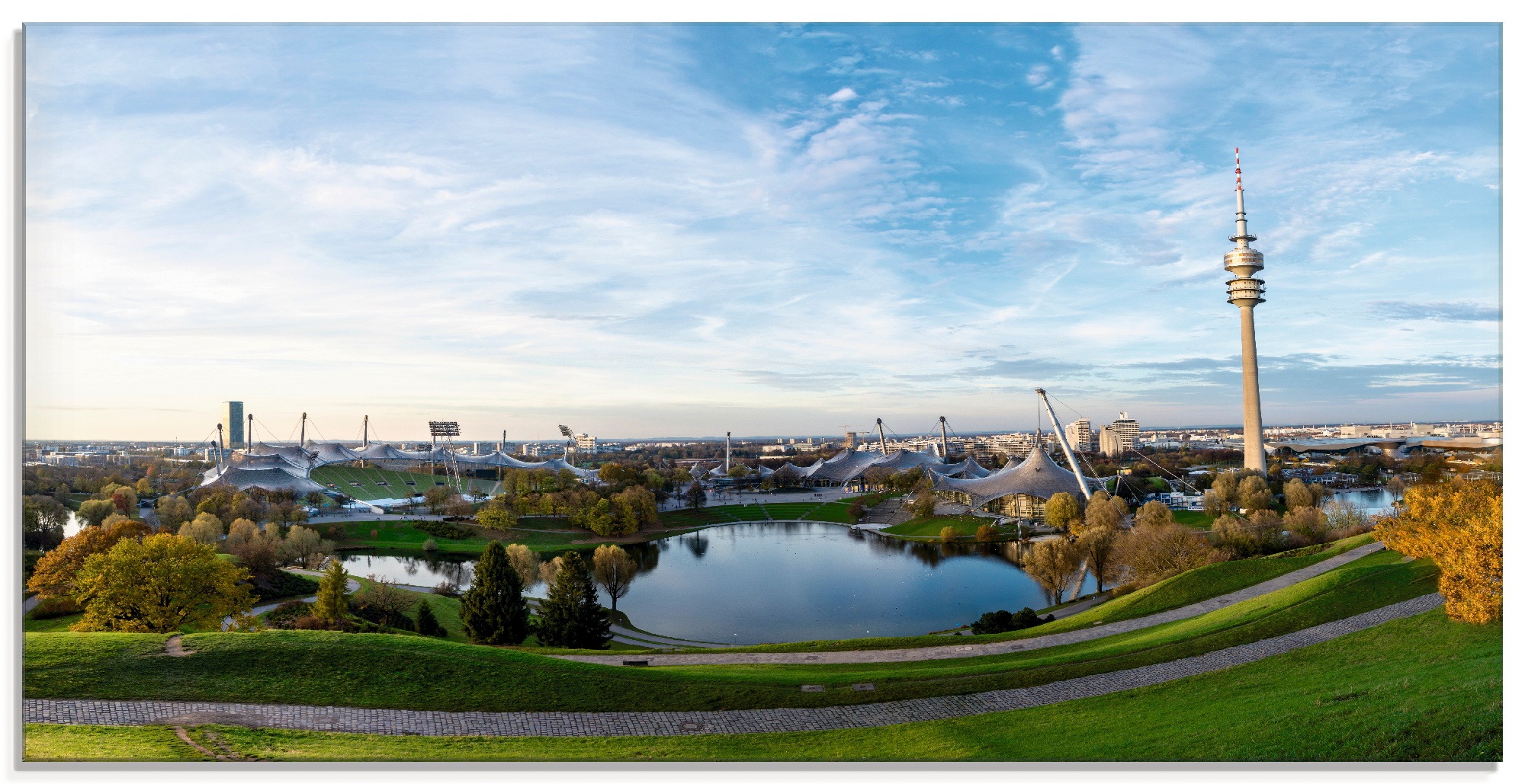 Image of Artland Glasbild »Olympiapark in München«, Deutschland, (1 St.) bei Ackermann Versand Schweiz