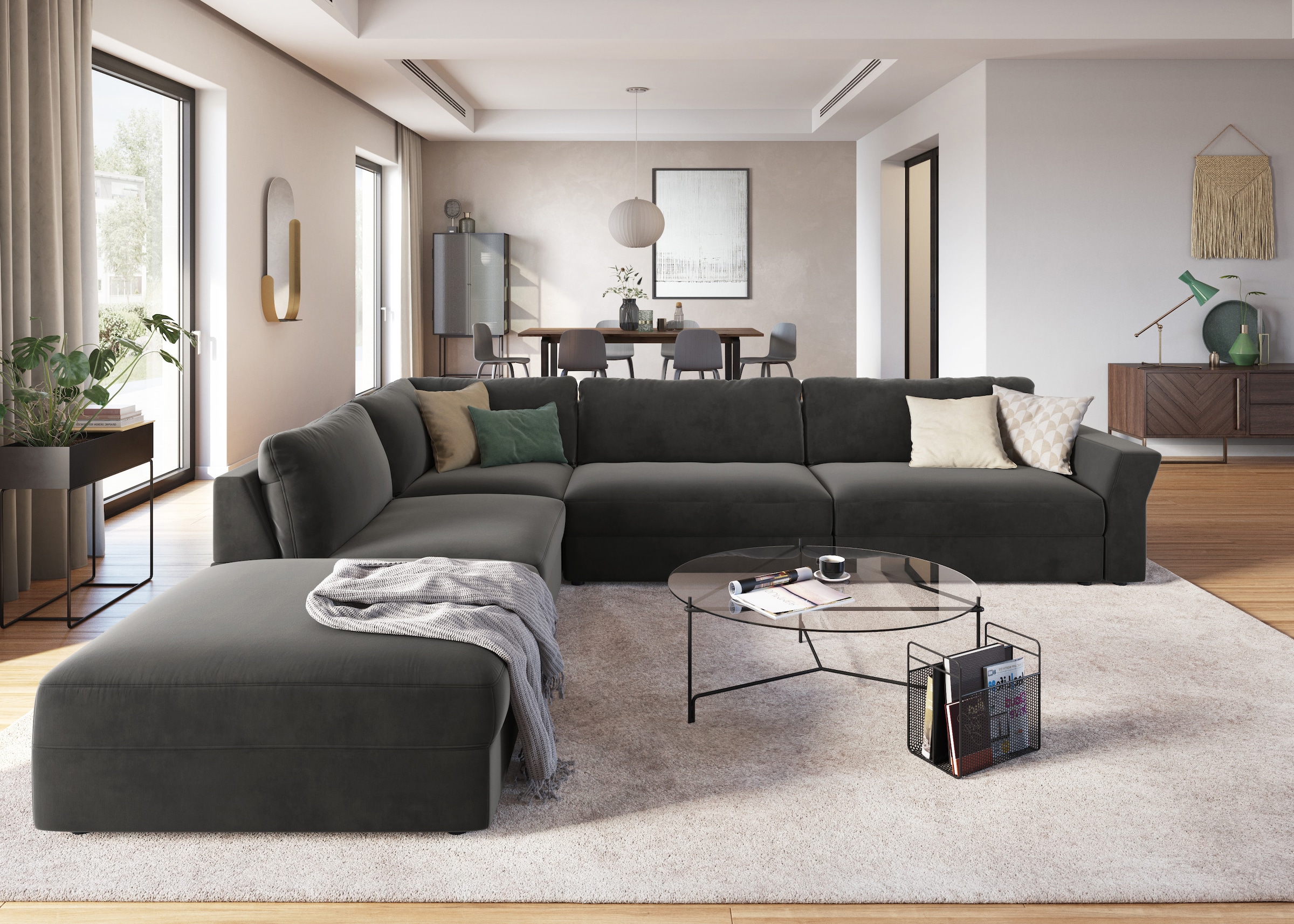 Image of sit&more Ecksofa "Cadabra L-Form" Breite 356 cm, mit Sitztiefenverstellung