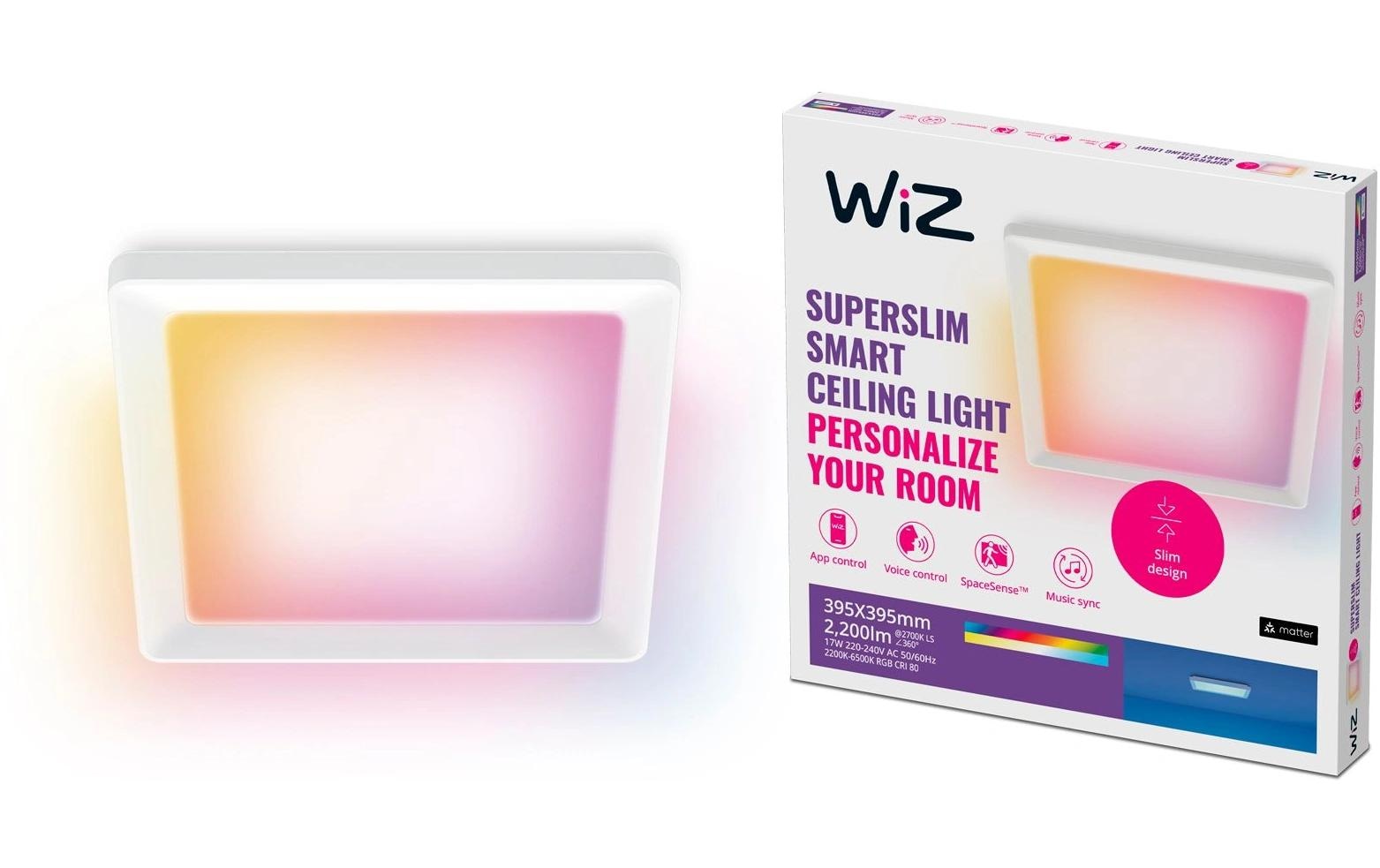 WiZ Plafonnier LED »WiZ 17 W« Blanc froid | blanc chaud | blanc lumière du jour