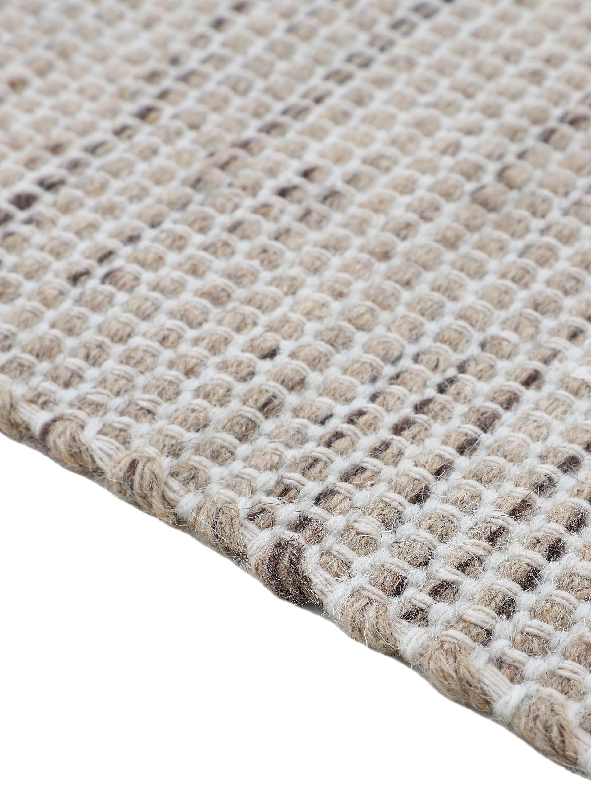 carpetfine Tapis en laine »Mona ,   auch als Läufer« Rectangulaire 5 mm Höhe 80% laine, tapis réversible en laine/coton, salon