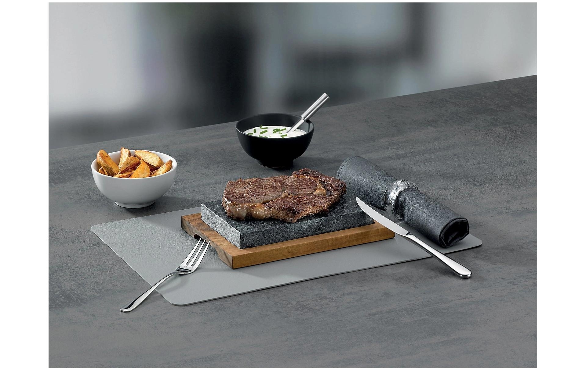 kela Backstein »Country 2-teilig« Granit | Holz Set, 2 Stk. tlg.