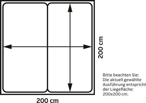 Home affaire Boxspringbett »Ascola«, incl. Topper, 5, Breiten, 3 Ausführungen, 2 Härtegrade