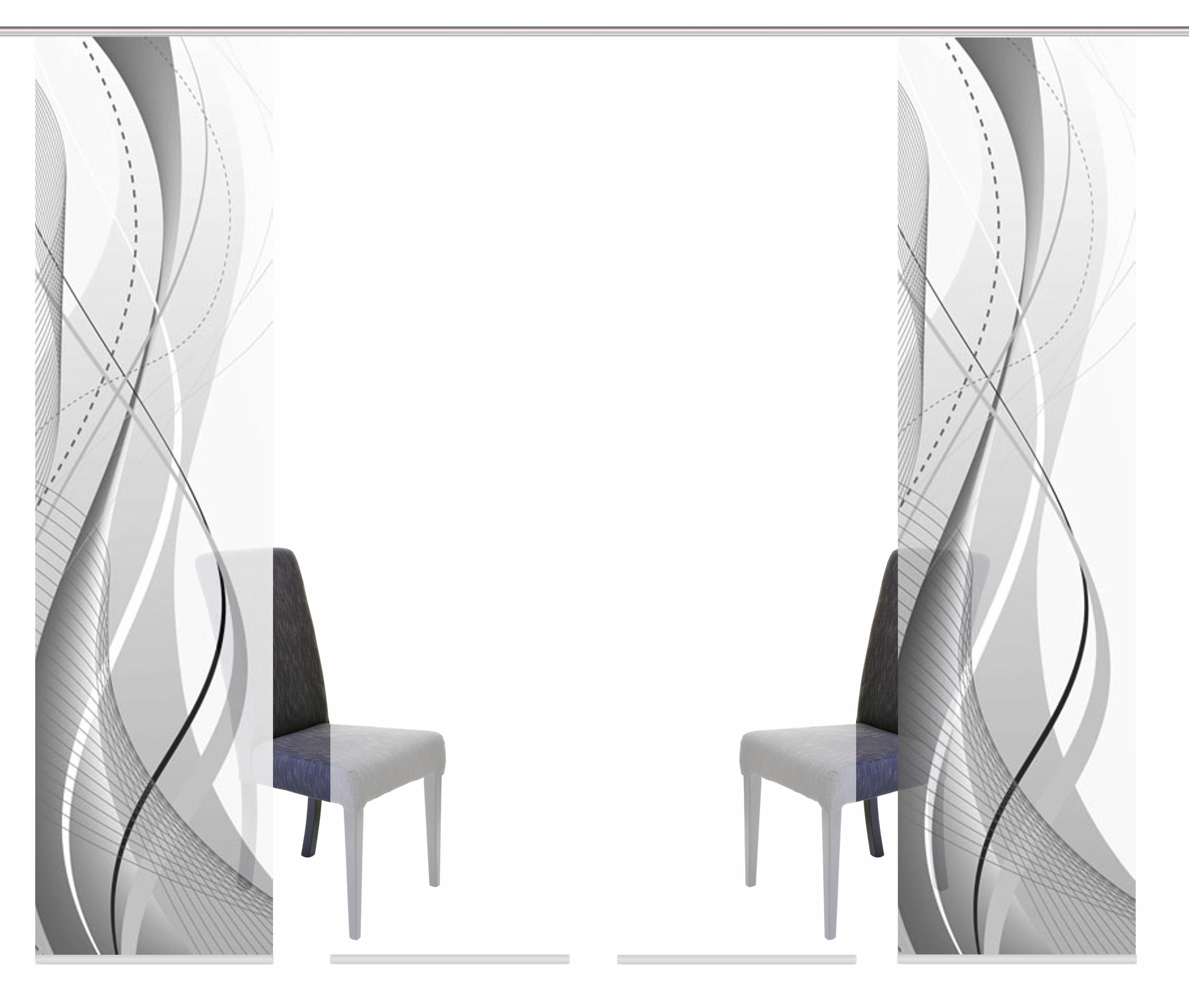 Image of HOME WOHNIDEEN Schiebegardine »WUXi«, (4 St.), HxB: 245x60, inkl. Befestigungszubehör bei Ackermann Versand Schweiz