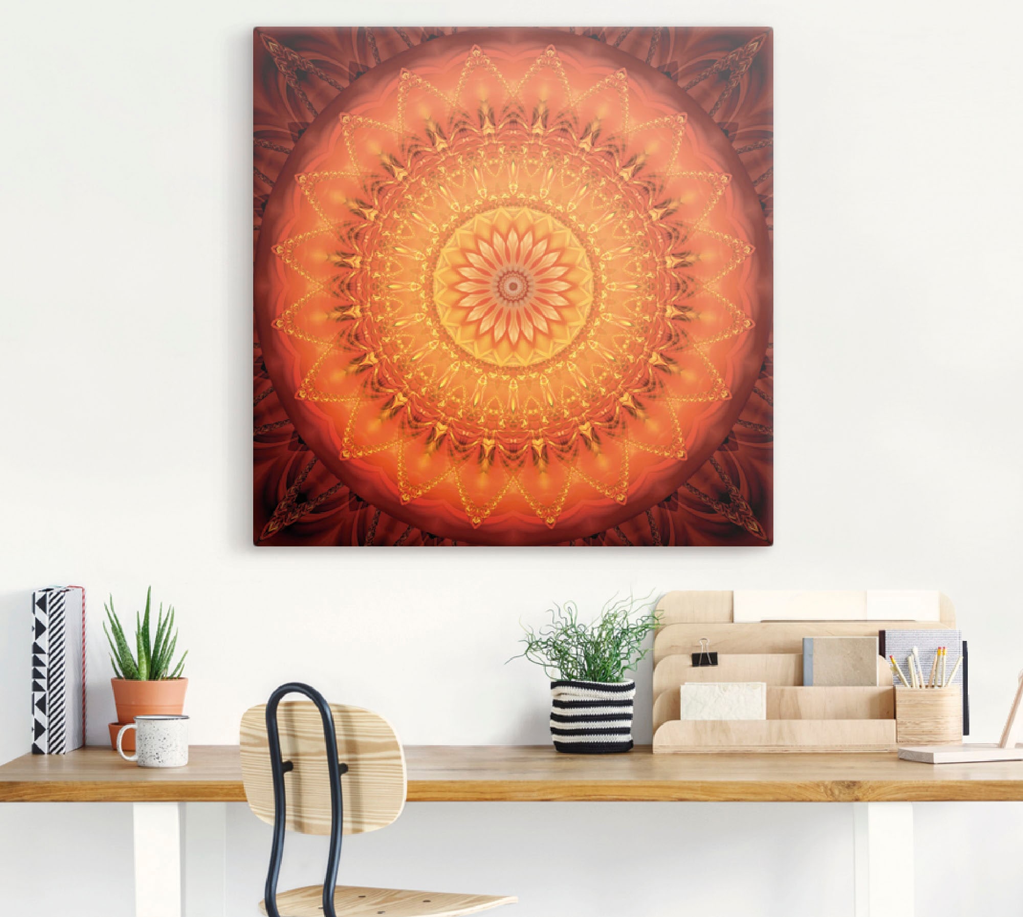 Artland Wandbild »Mandala Energie 1«, Muster, (1 St.), als Leinwandbild, Poster, Wandaufkleber in verschied. Grössen