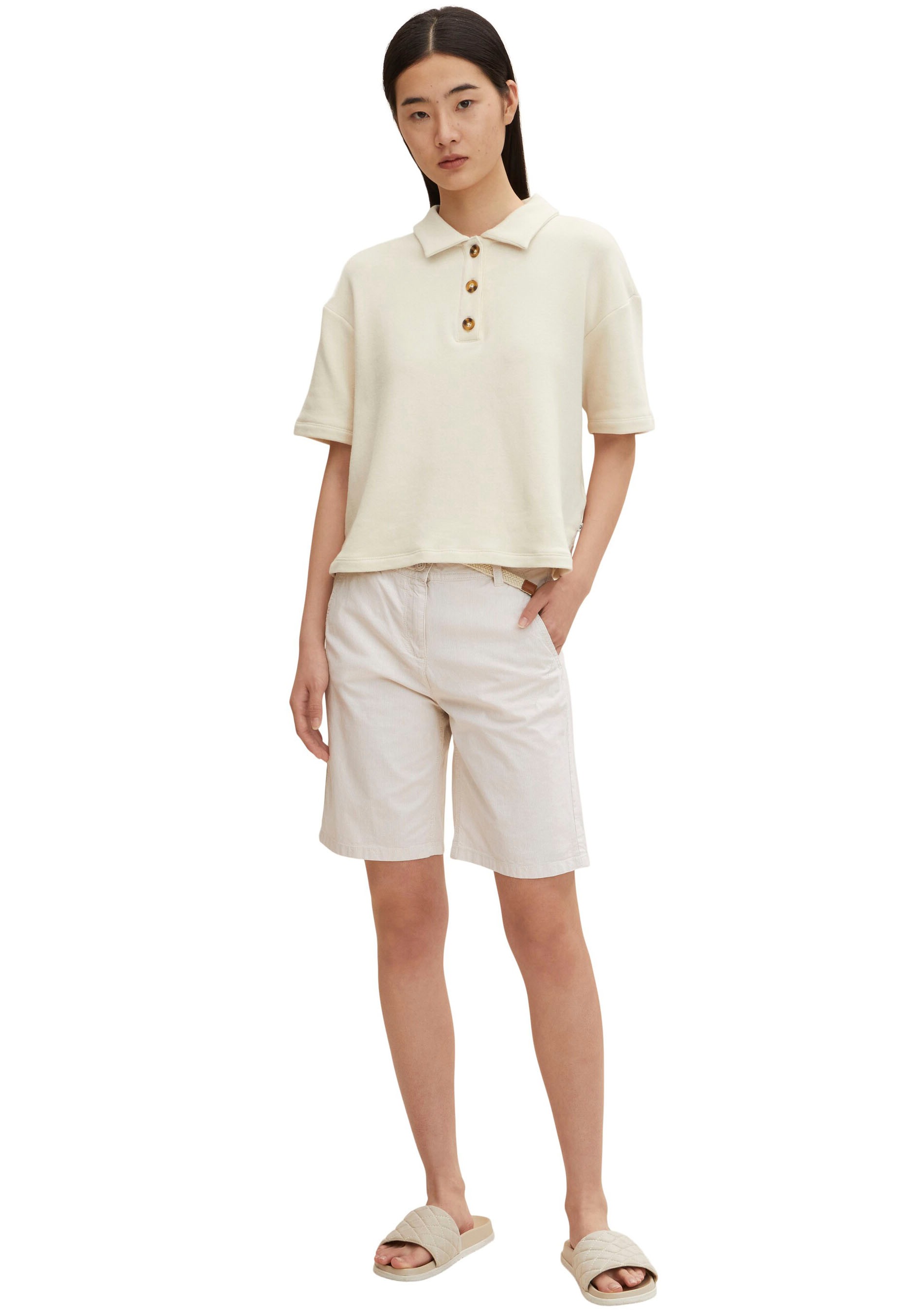 Image of TOM TAILOR Bermudas, (2 tlg., mit Gürtel), zum Krempeln - in verschiedenen Dessins bei Ackermann Versand Schweiz