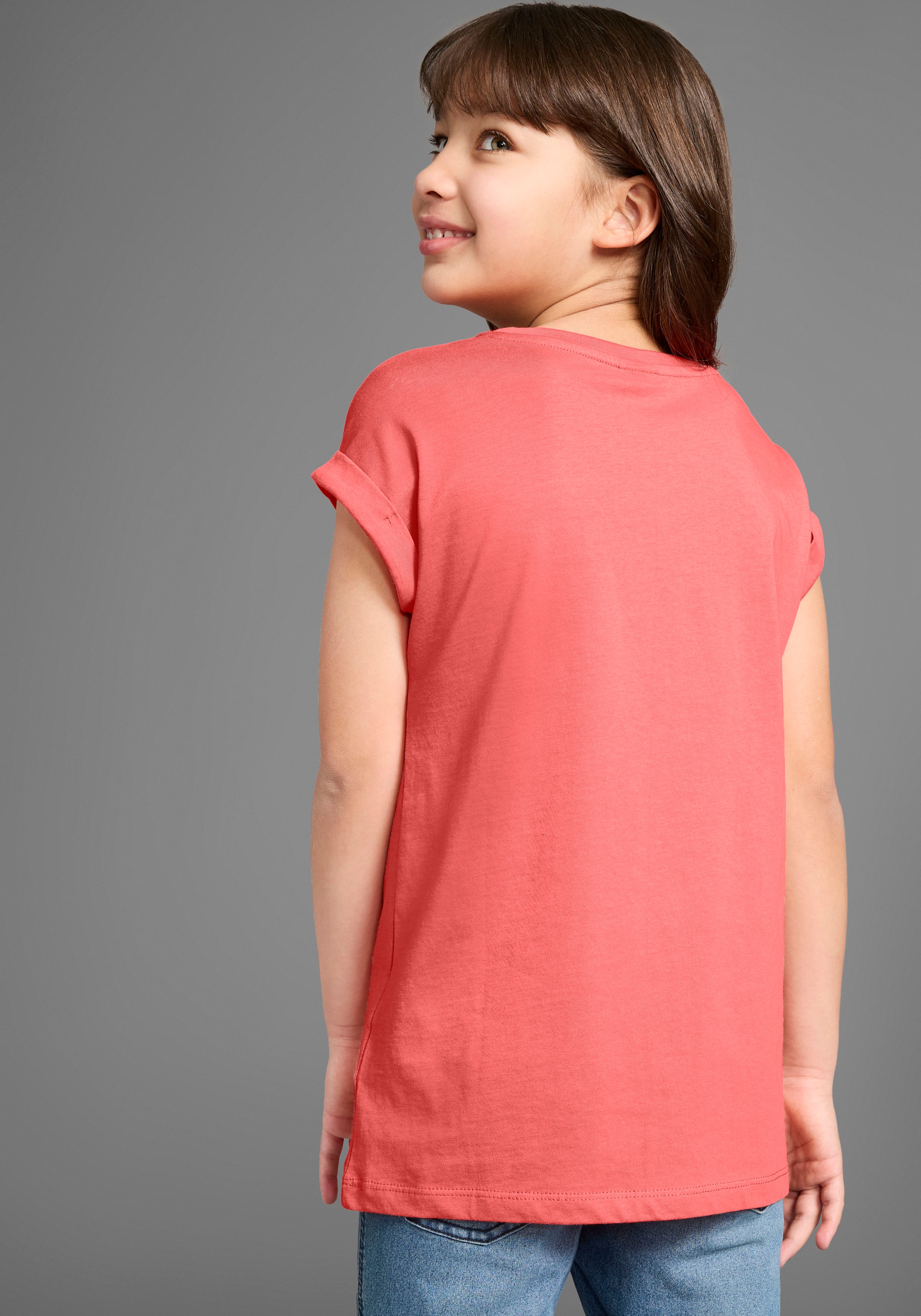 KIDSWORLD T-Shirt »Sorry. hab nicht zugehört.«, Kurzarm, bedruckt, Rundhalsausschnitt, aus Baumwolle