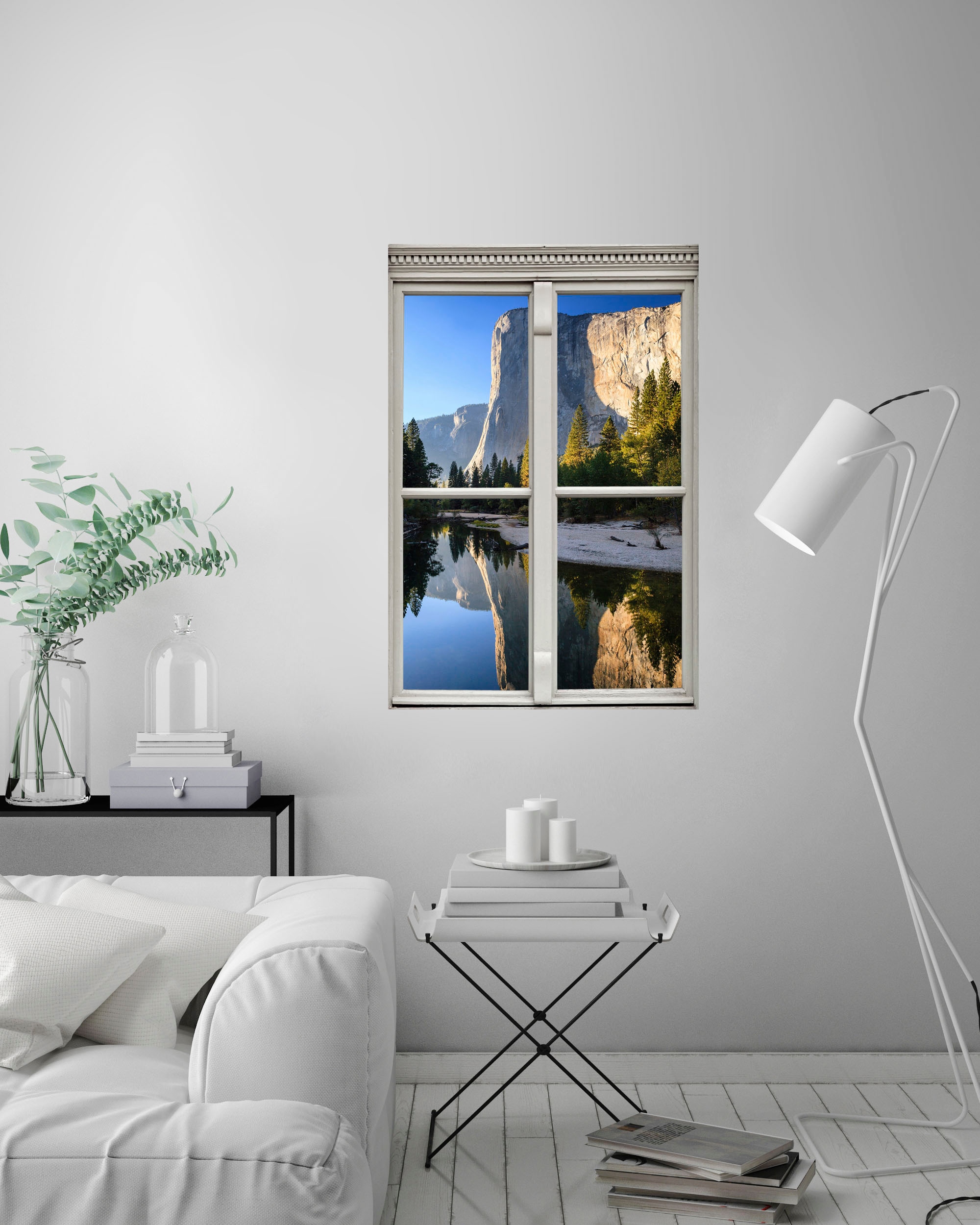 queence Wandsticker »Felswand«, Wandsticker, Wandbild, selbstklebend, 3D, Fenster