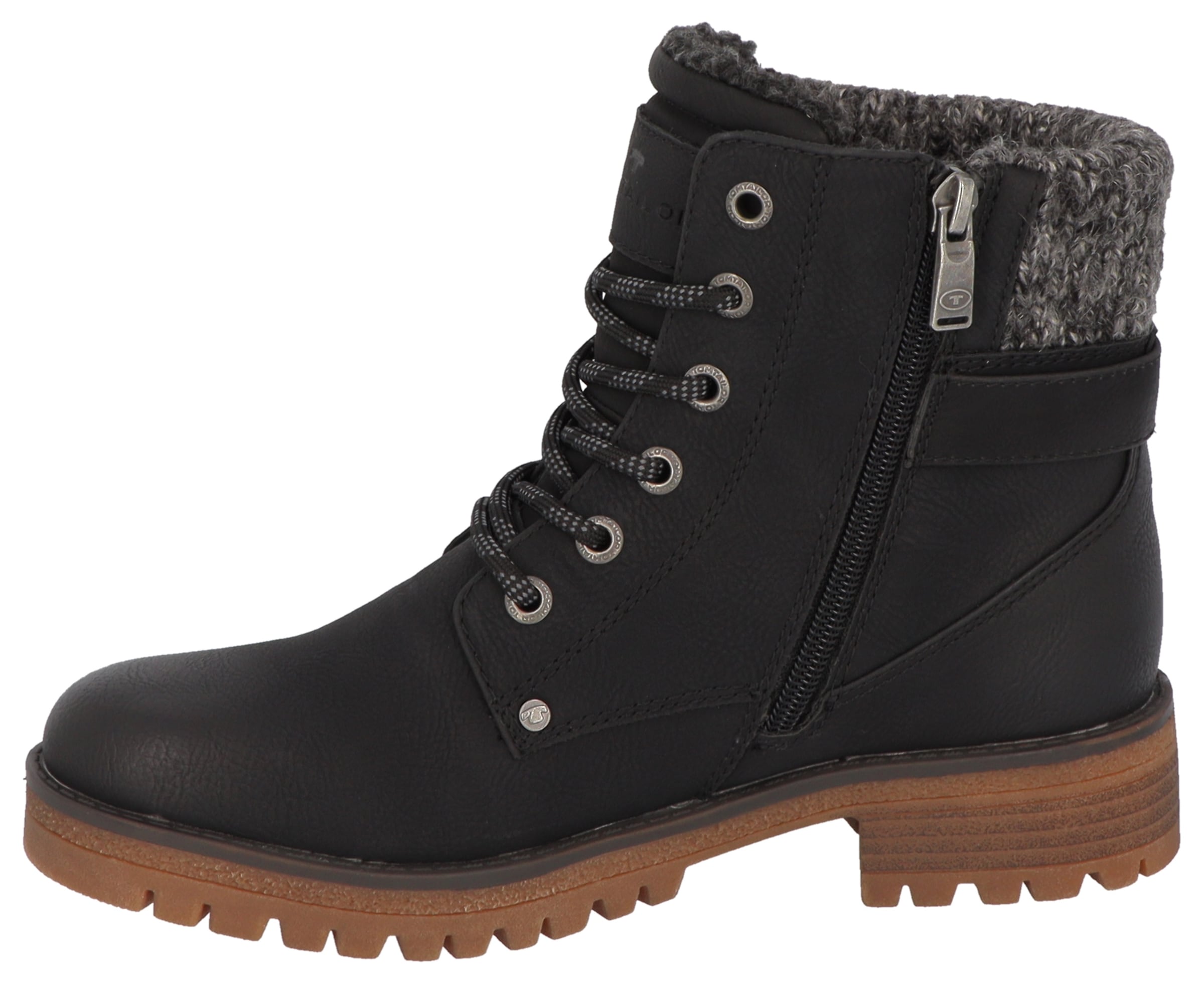 TOM TAILOR Winterboots  Workerboots, Hiking Boot mit Blockabsatz