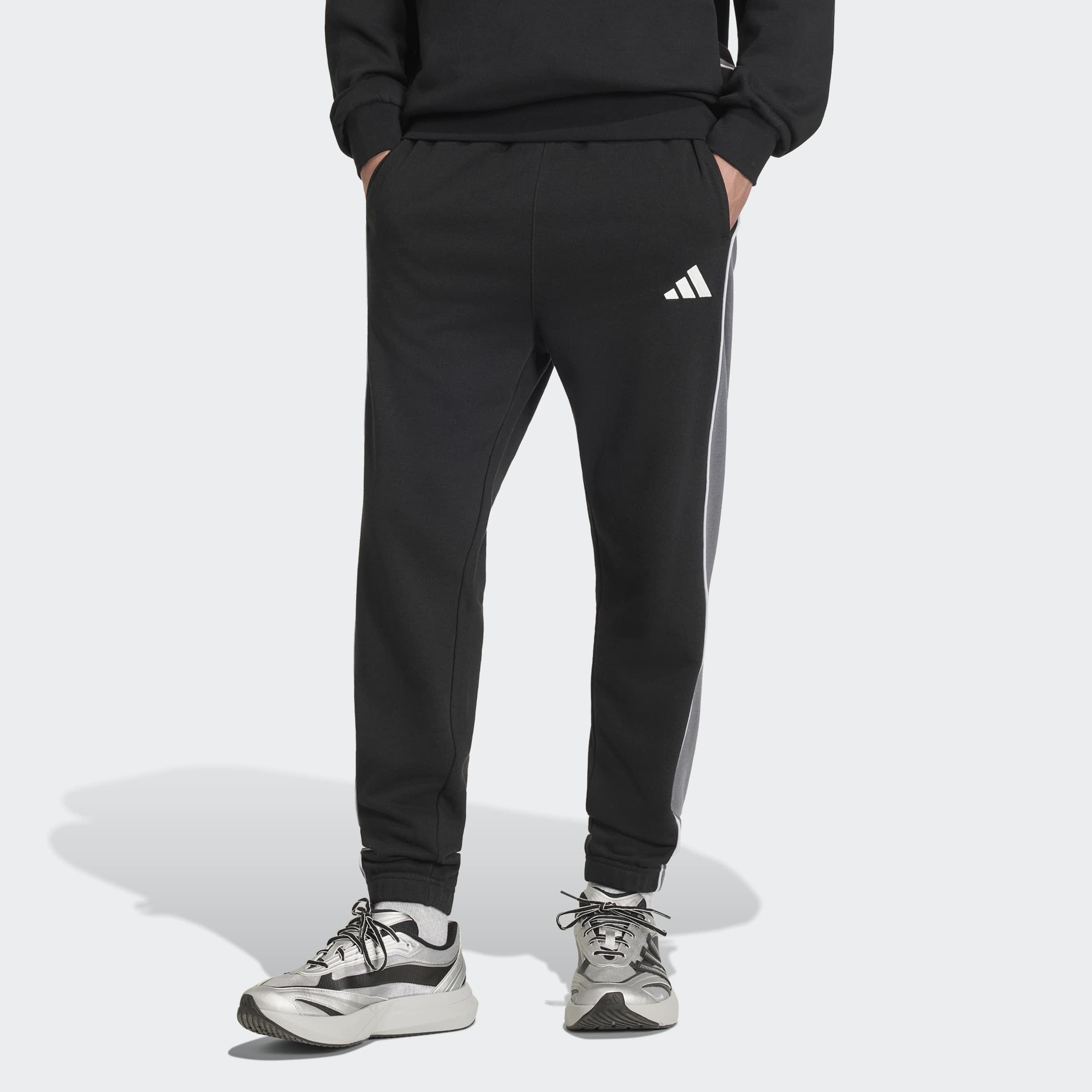 Image of adidas Sportswear Sporthose "SEASONAL ESSENTIALS COLOUR BLOCK, FRENCH TERRY, BÜNDCHEN"
