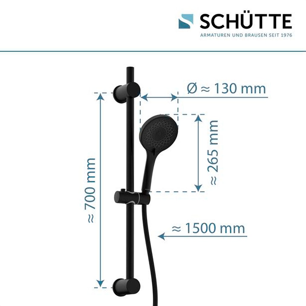 Schütte Garniture de douche »RAVEN« Regendusche, mit Schlauch und Halterung, Wellness-Duschkopf