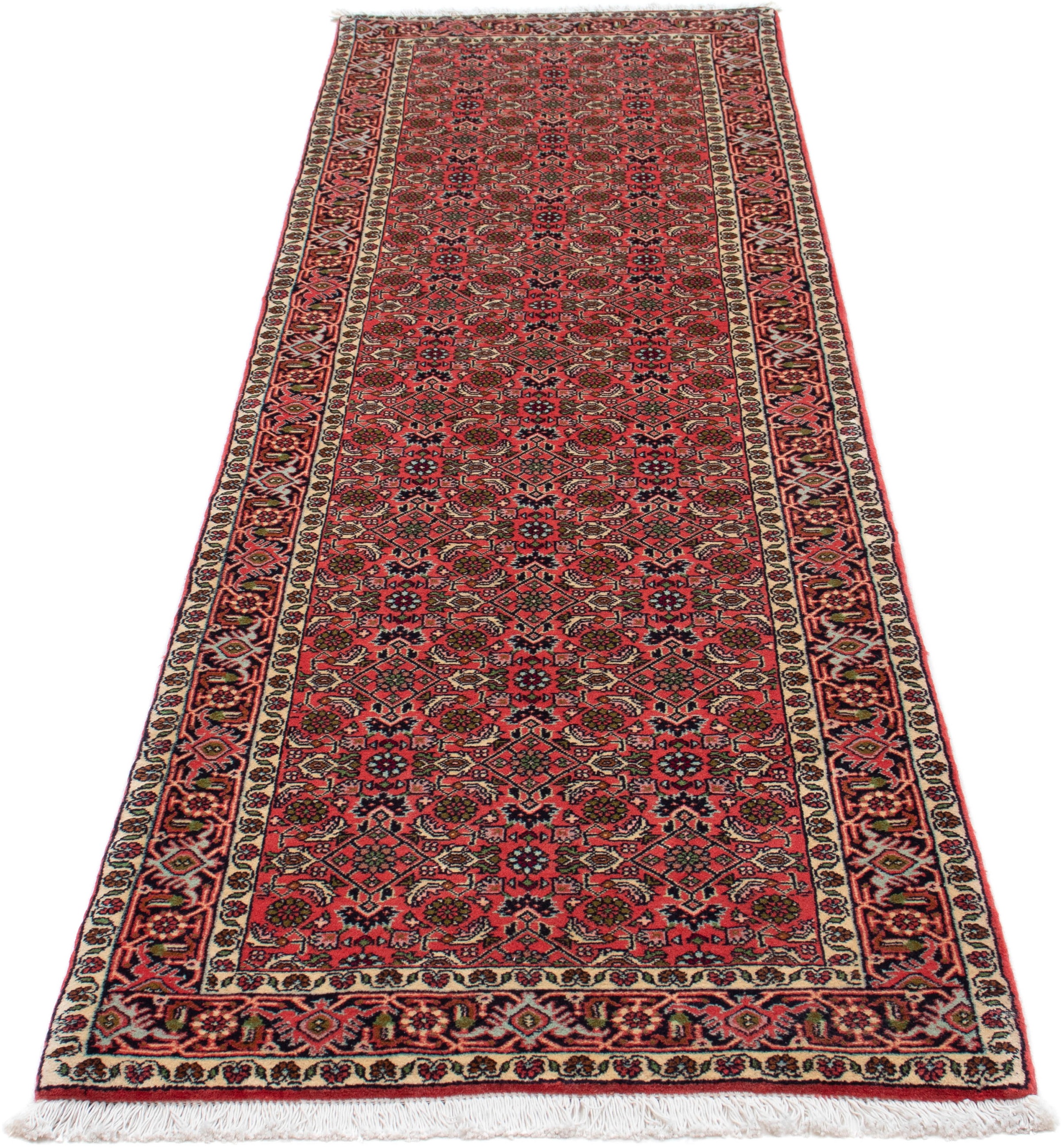 Image of morgenland Orientteppich »Perser - Bidjar - 248 x 71 cm - hellrot«, rechteckig, 15 mm Höhe, Wohnzimmer, Handgeknüpft, Einzelstück mit Zertifikat bei Ackermann Versand Schweiz