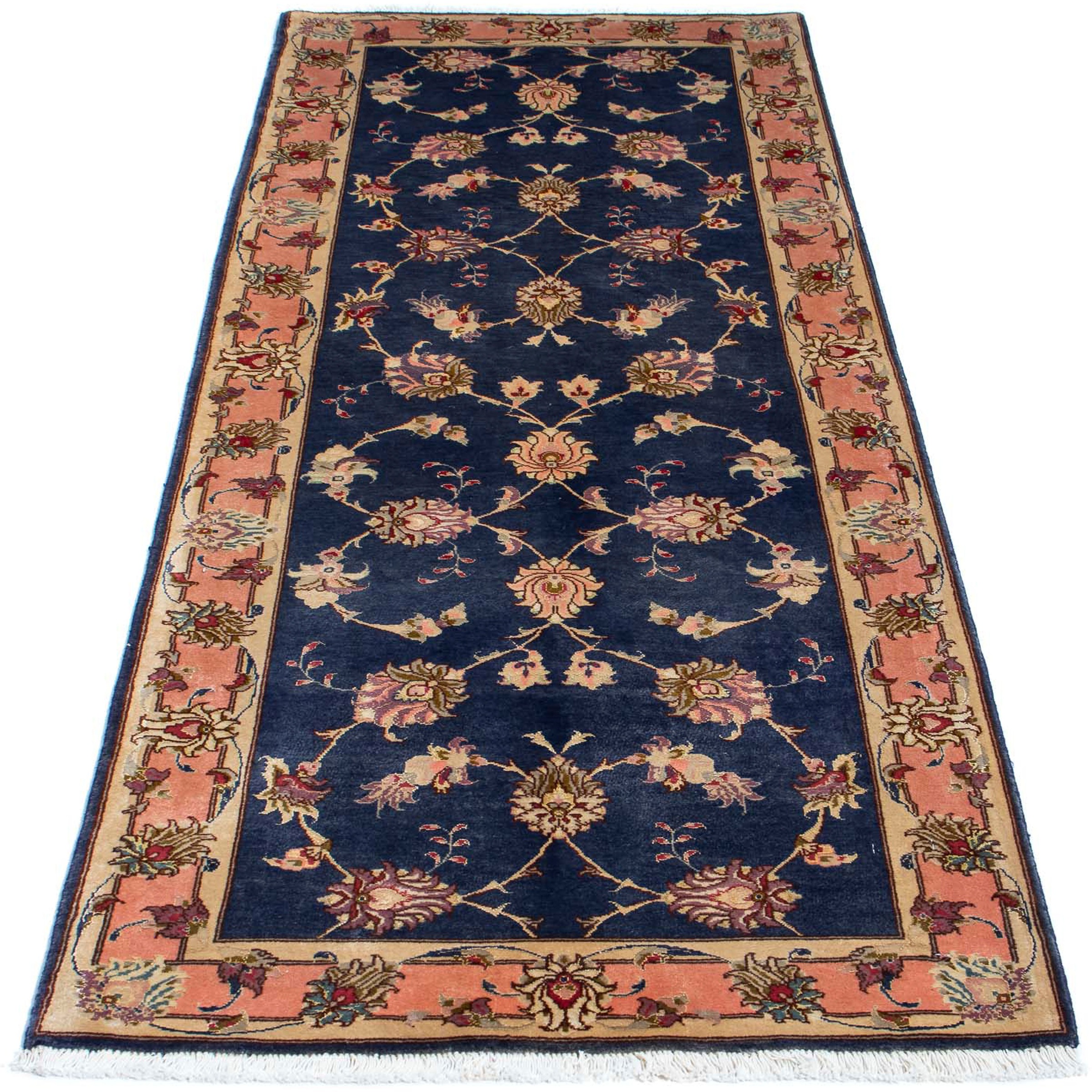 Image of morgenland Orientteppich »Perser - Täbriz - Royal - 198 x 76 cm - dunkelblau«, rechteckig, 7 mm Höhe, Wohnzimmer, Handgeknüpft, Einzelstück mit Zertifikat bei Ackermann Versand Schweiz