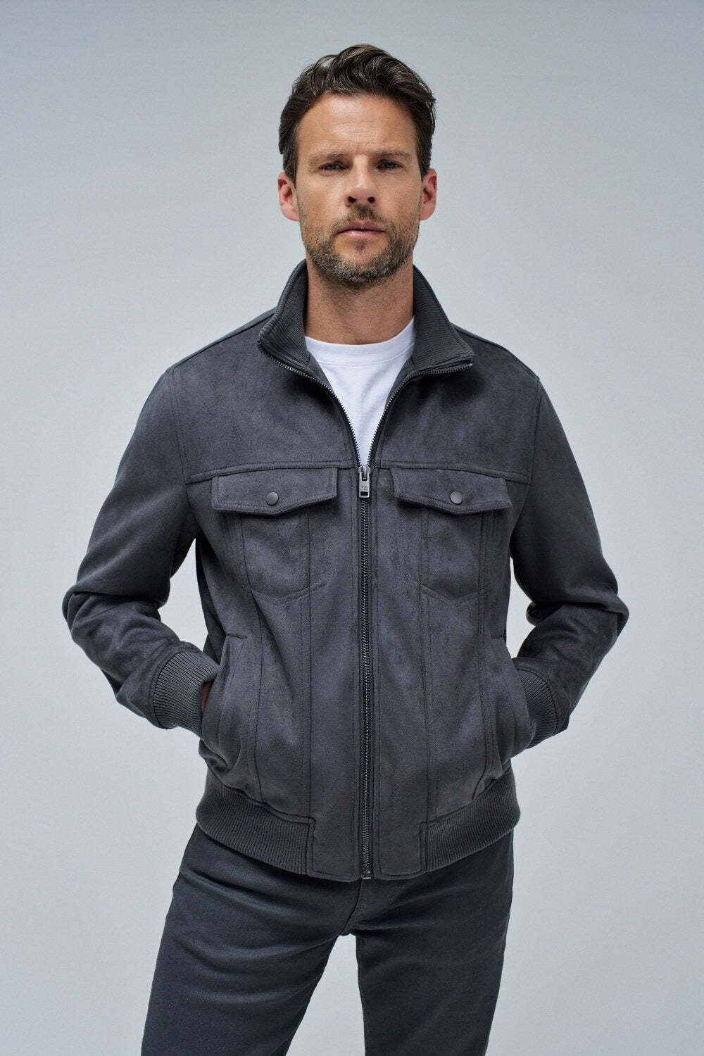 Salsa Kurzjacke »Salsa Jeans Jacke Suede Trucker Jacket«