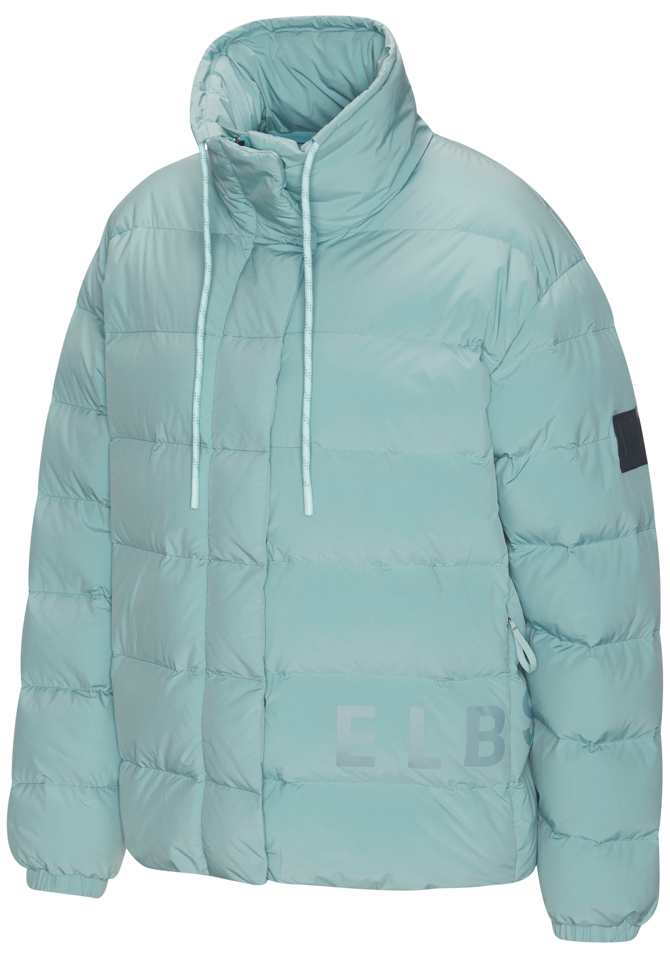 Elbsand Steppjacke, mit grossem seitlichen Logo-Print