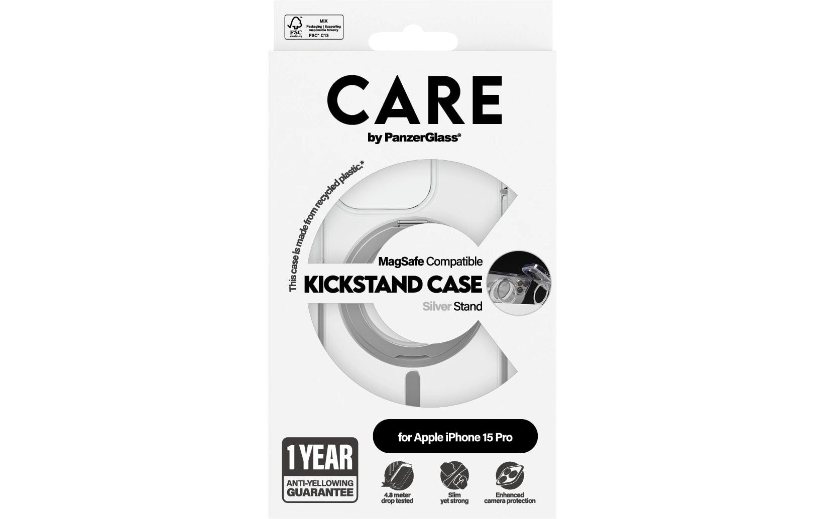   Couverture arrière »Feature Kickstand iPhone 15 Pro Silber« Apple iPhone 15 Pro