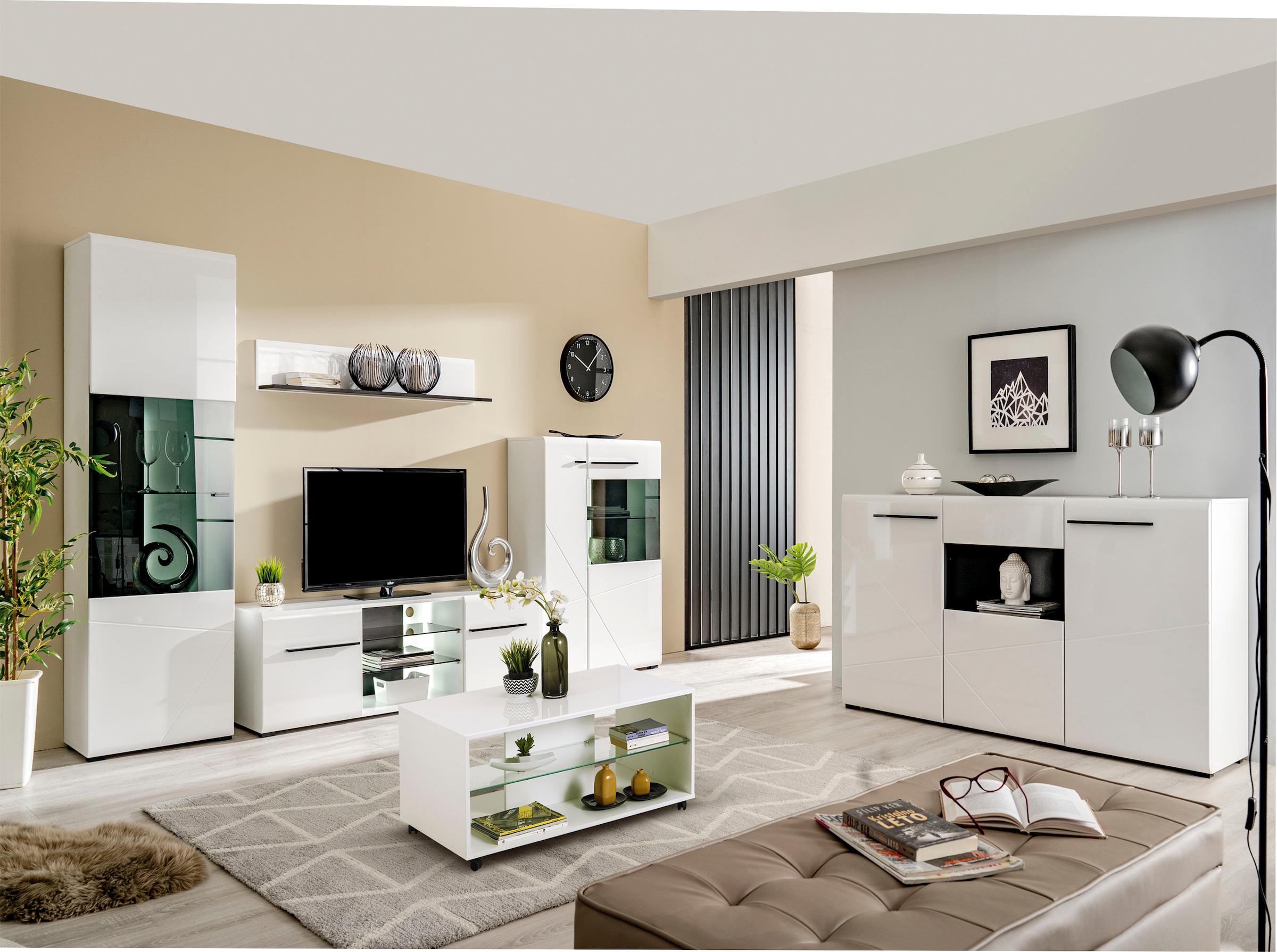 Image of Home affaire Lowboard "Trentino" Kommode, Breite 150 cm, Hochglanzfronten