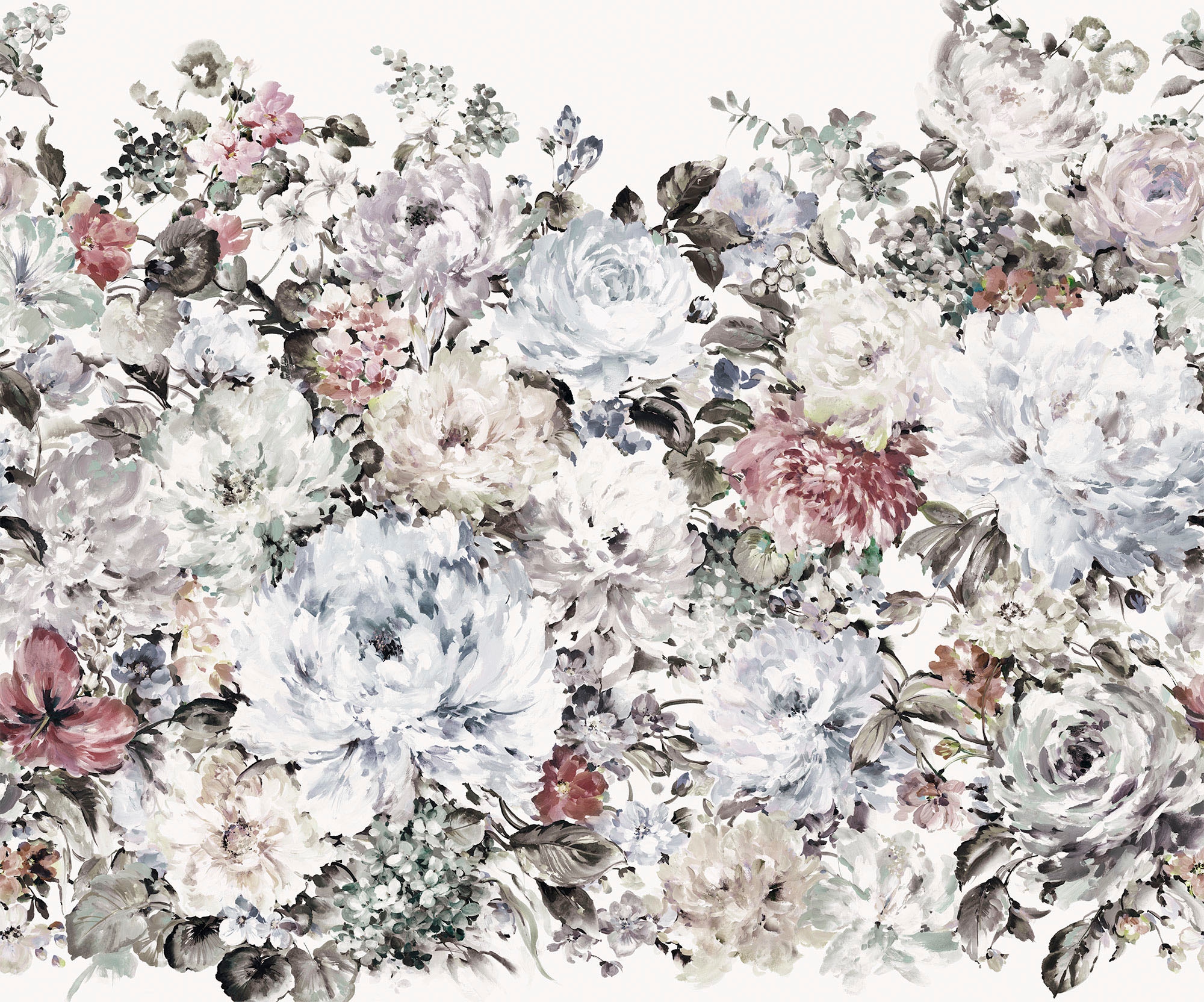 Image of Komar Vliestapete "Digitaldruck Vlies - Gentle Grace - Grösse 300 x 250 cm" bedruckt glatt Wohnzimmer, Schlafzimmer