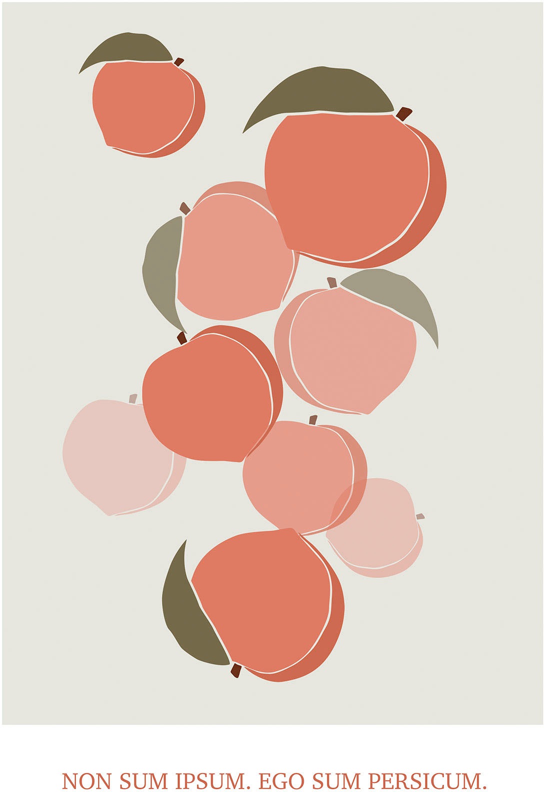 Image of Komar Wandbild »Cultivated Peaches«, (1 St.), Deutsches Premium-Poster Fotopapier mit seidenmatter Oberfläche und hoher Lichtbeständigkeit. Für fotorealistische Drucke mit gestochen scharfen Details und hervorragender Farbbrillanz. bei Ackermann Versand S