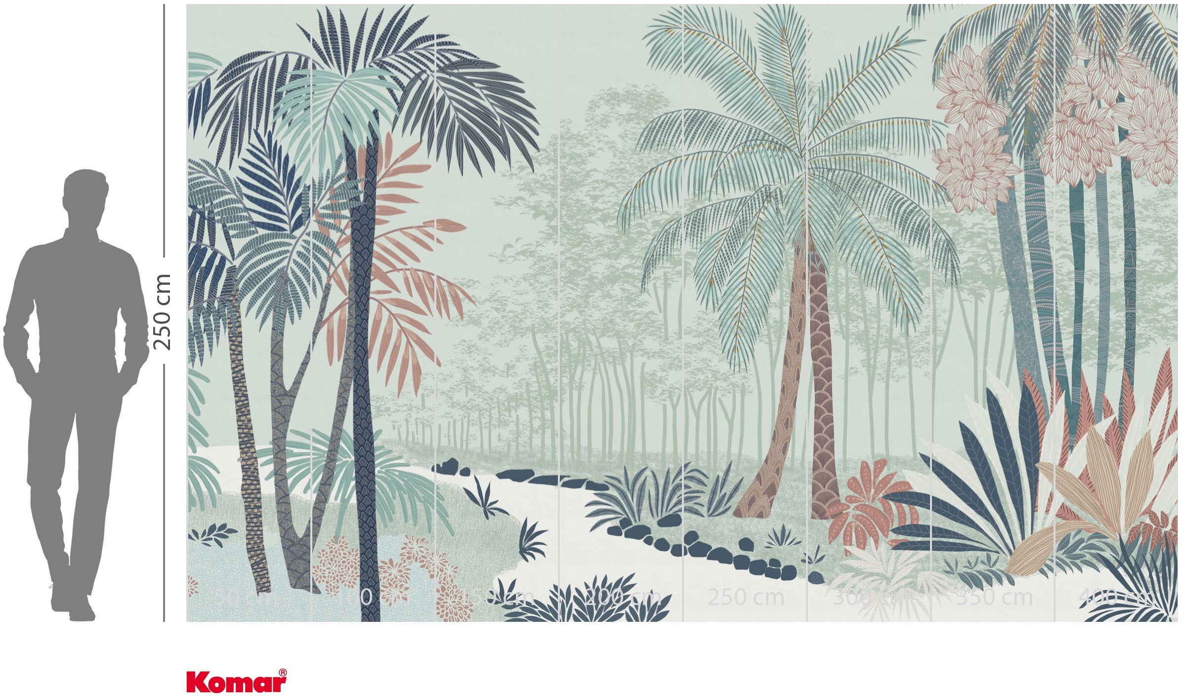 Komar Fototapete »Vlies Fototapete - Flora Glaucus - Grösse 400 x 250 cm« Motiv | bedruckt glatt