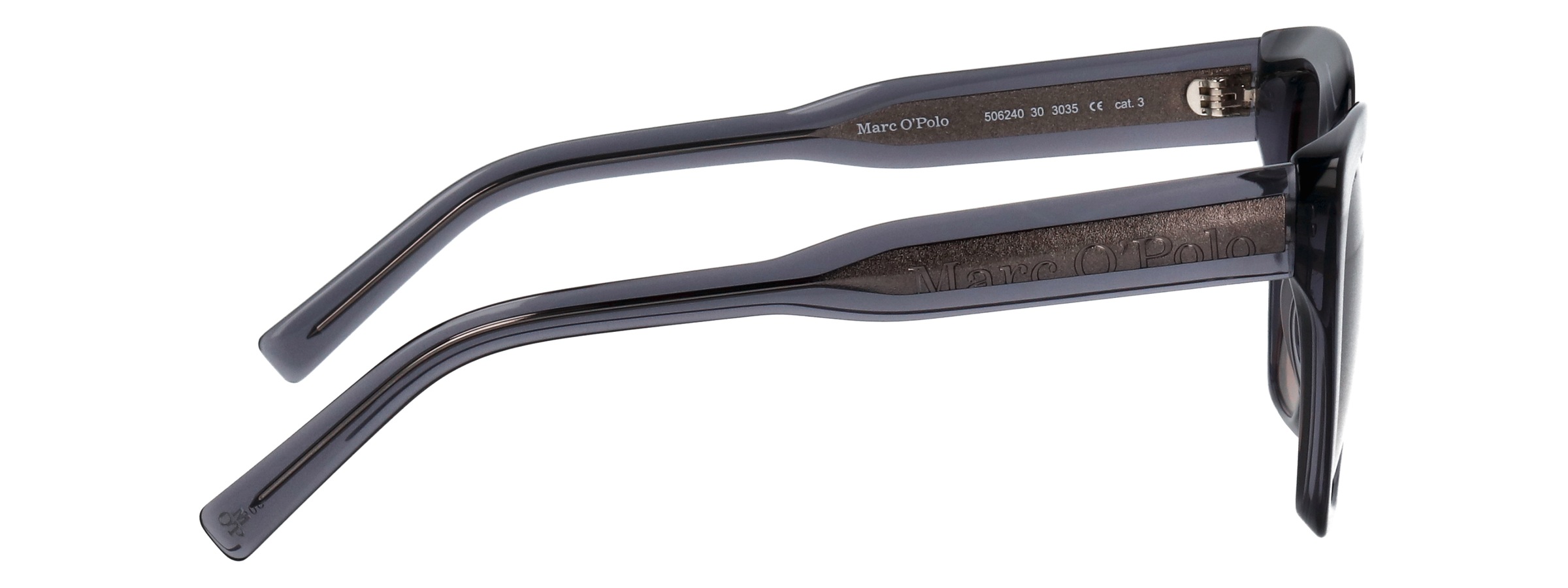 Marc O'Polo Lunettes de soleil »Modell 506240« Form Butterfly, Logoschriftzug auf Bügel, Kunststofffassung