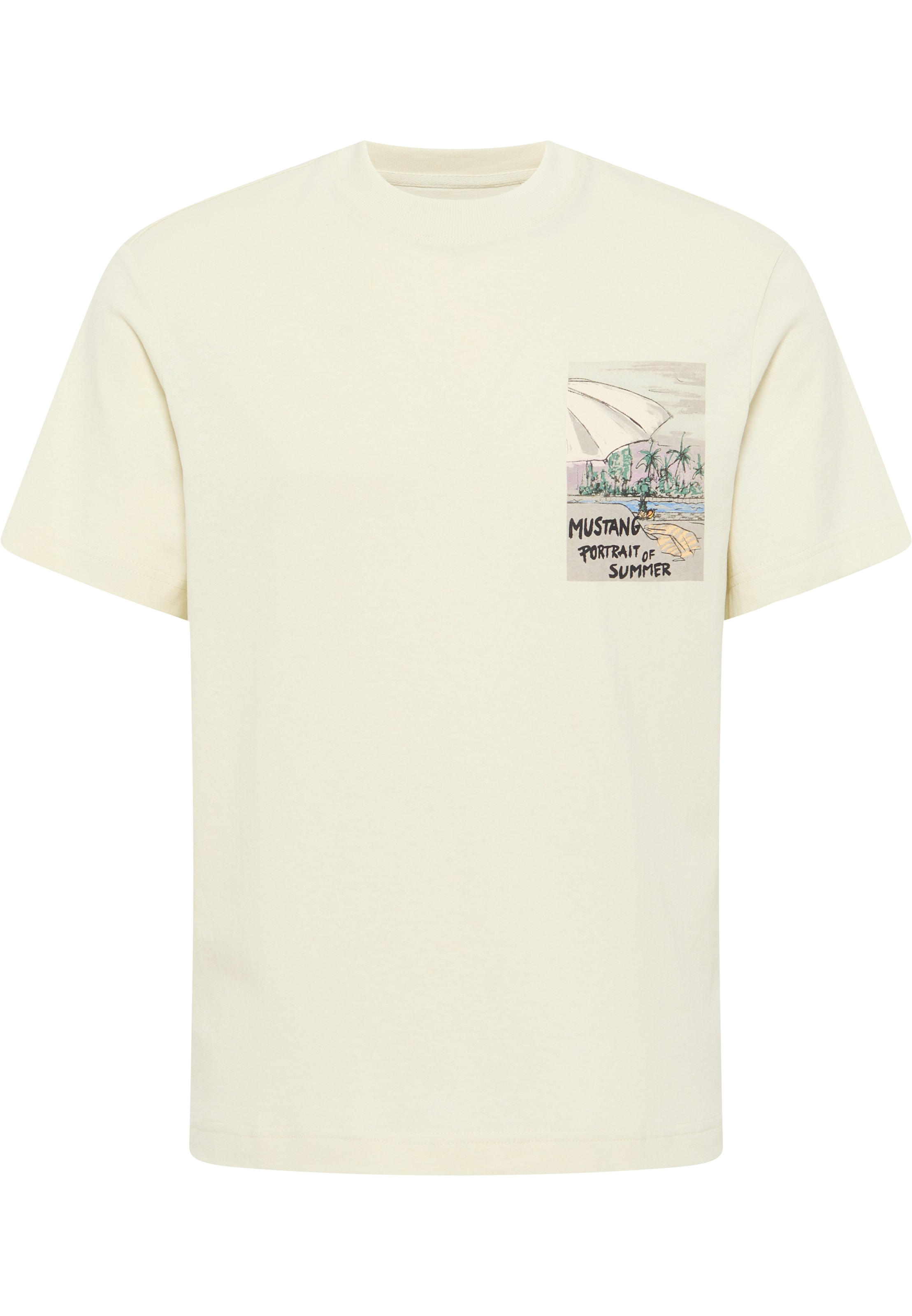 Image of MUSTANG T-Shirt "Style Austin" mit kleinem Frontprint