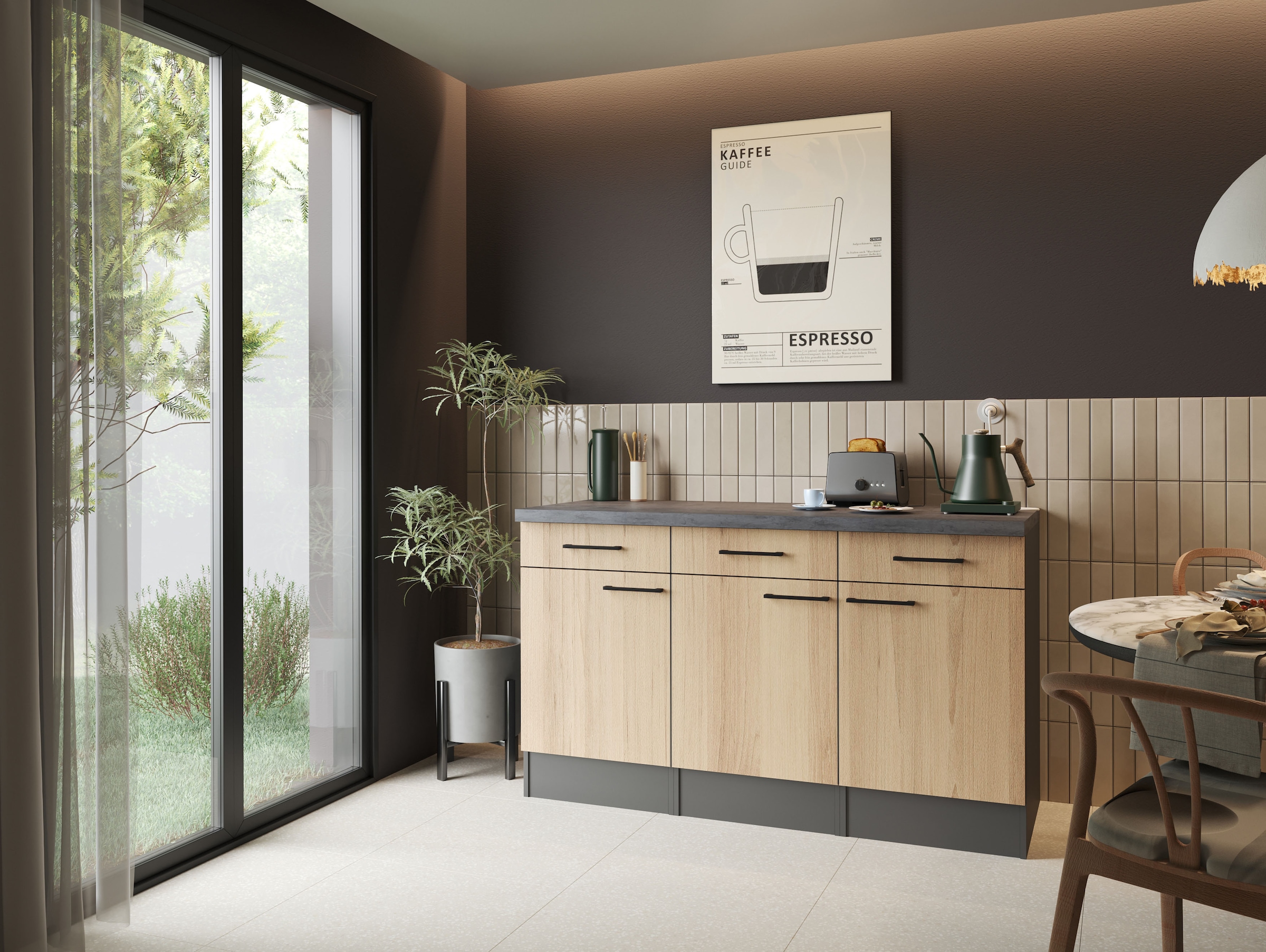 RESPEKTA Sideboard »Oliver« zerlegt, mit Soft Close Funktion, Breite 150 cm