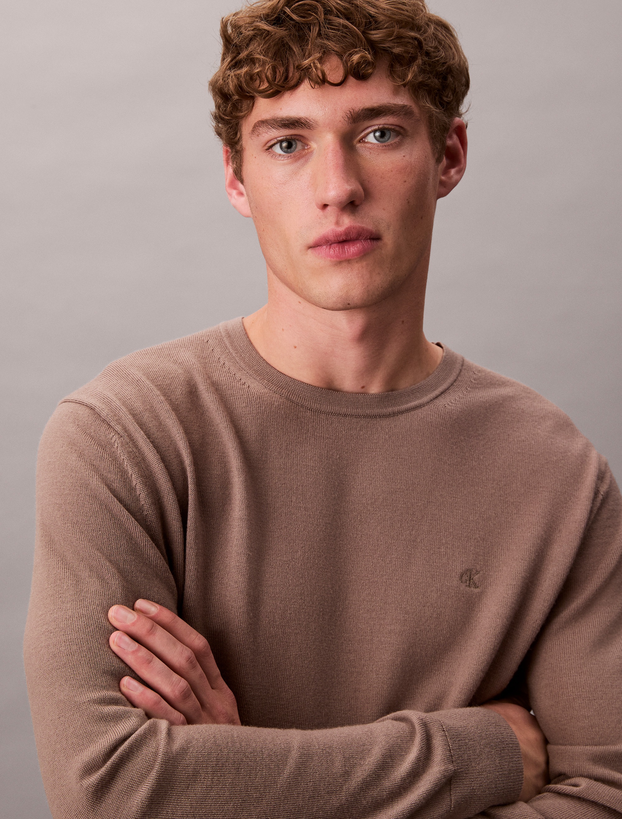 Calvin Klein 1100000002199 »LS 100% MERINO CREW 14GG« Mit Rundhalsausschnitt, regular fit