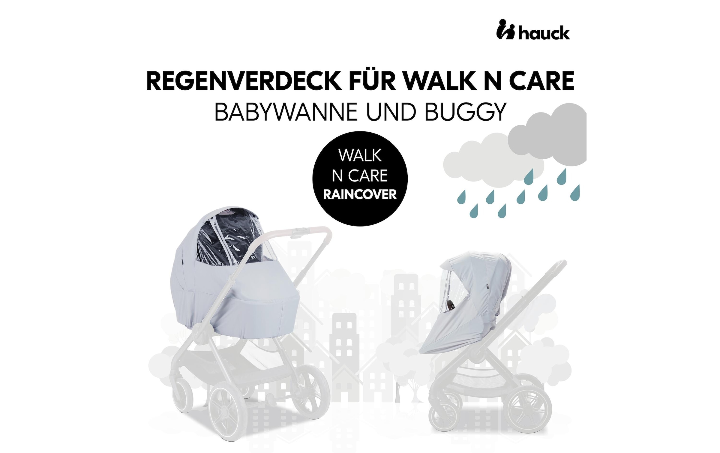Hauck Kinderwagen-Regenschutzhülle »Walk N Care Raincover«