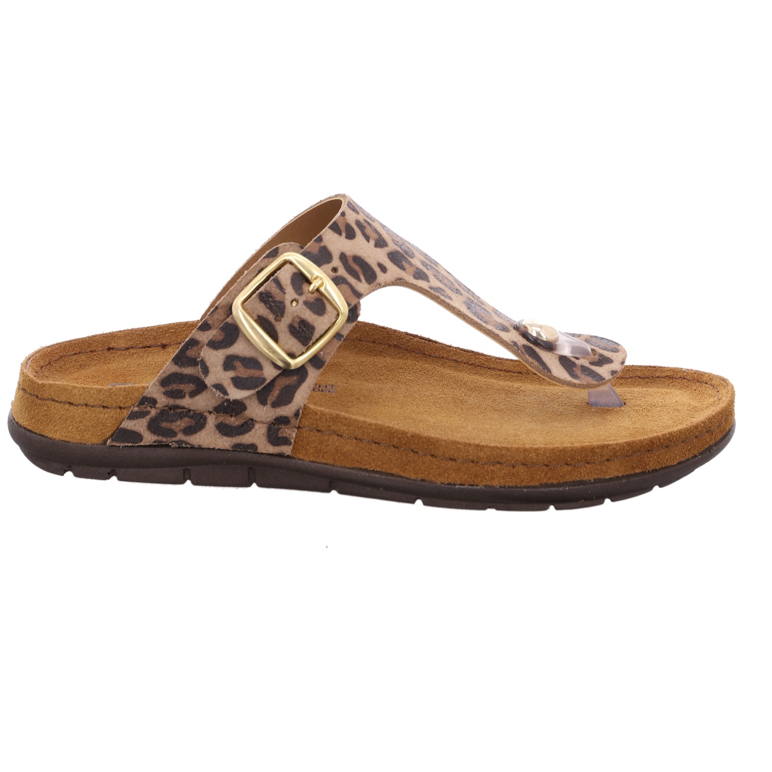 Rohde Zehentrenner »EASYS N°44«  Sommerschuh, Strandschuh mit Leo-Muster