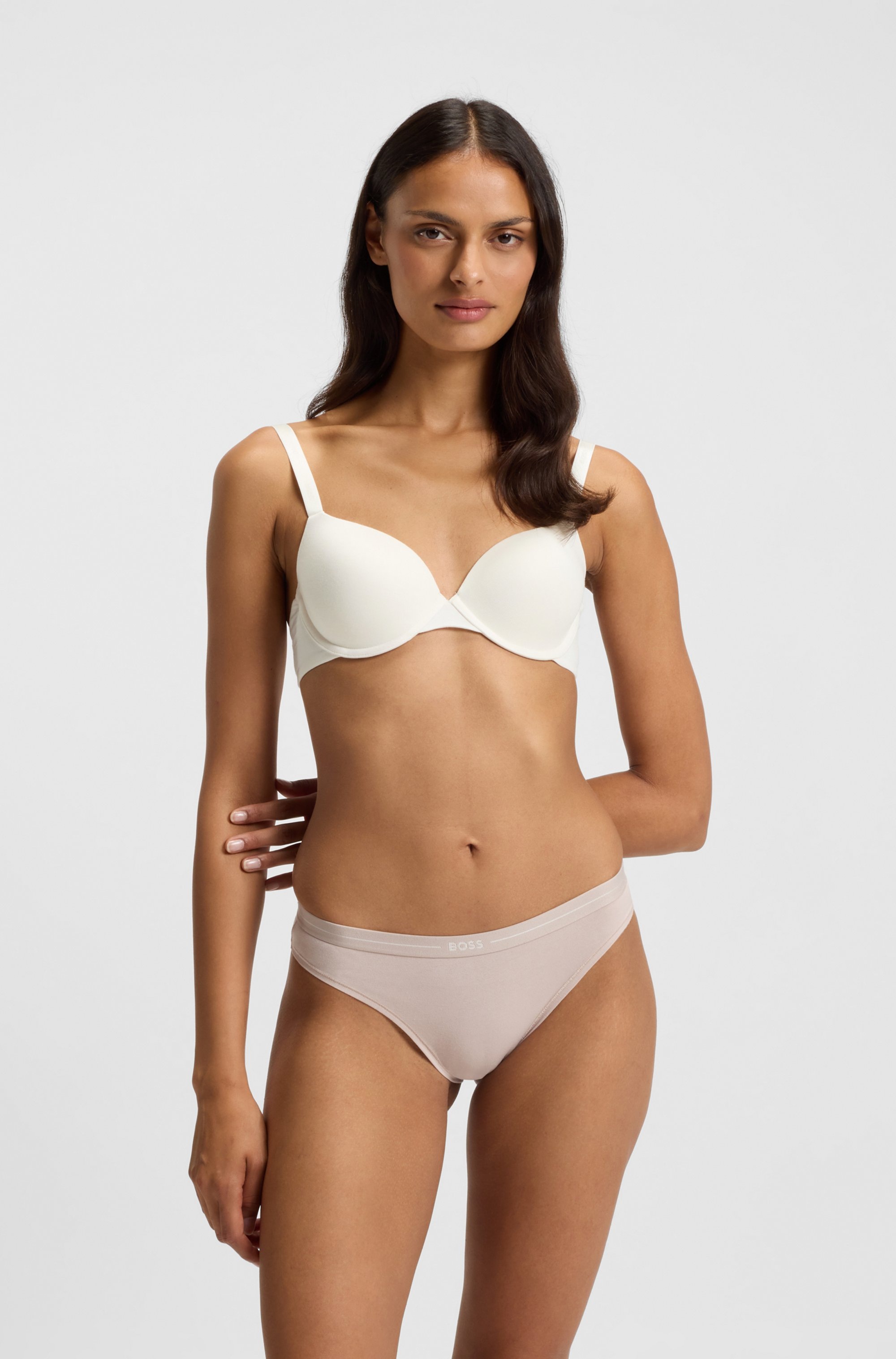 BOSS Slip »3P BRIEF« Packung, 3er, 3 cuis mit elastischen Logobund