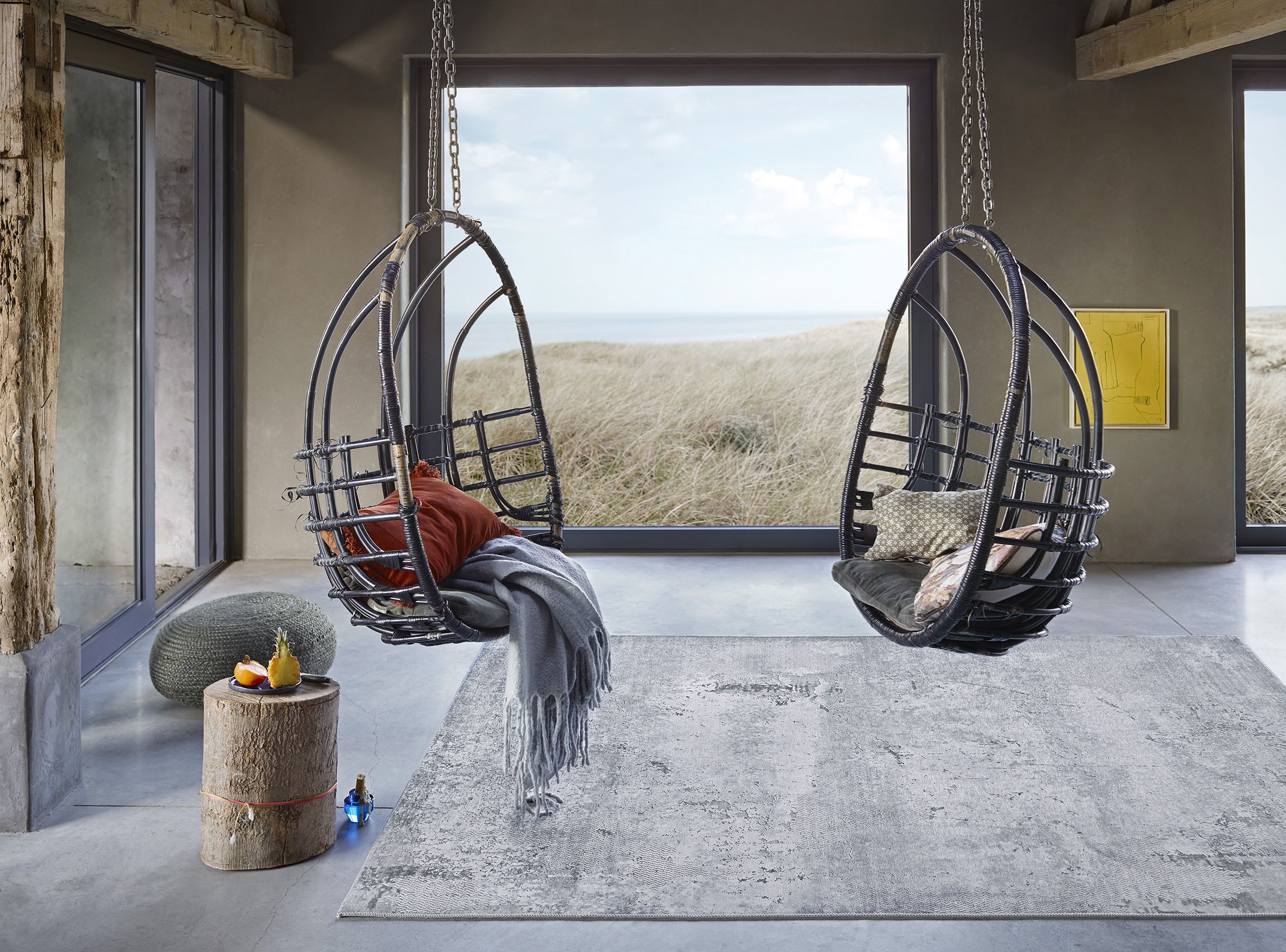 Wecon home Teppich »Radiate« rechteckig 6 mm Höhe Flachgewebe, Vintage Look