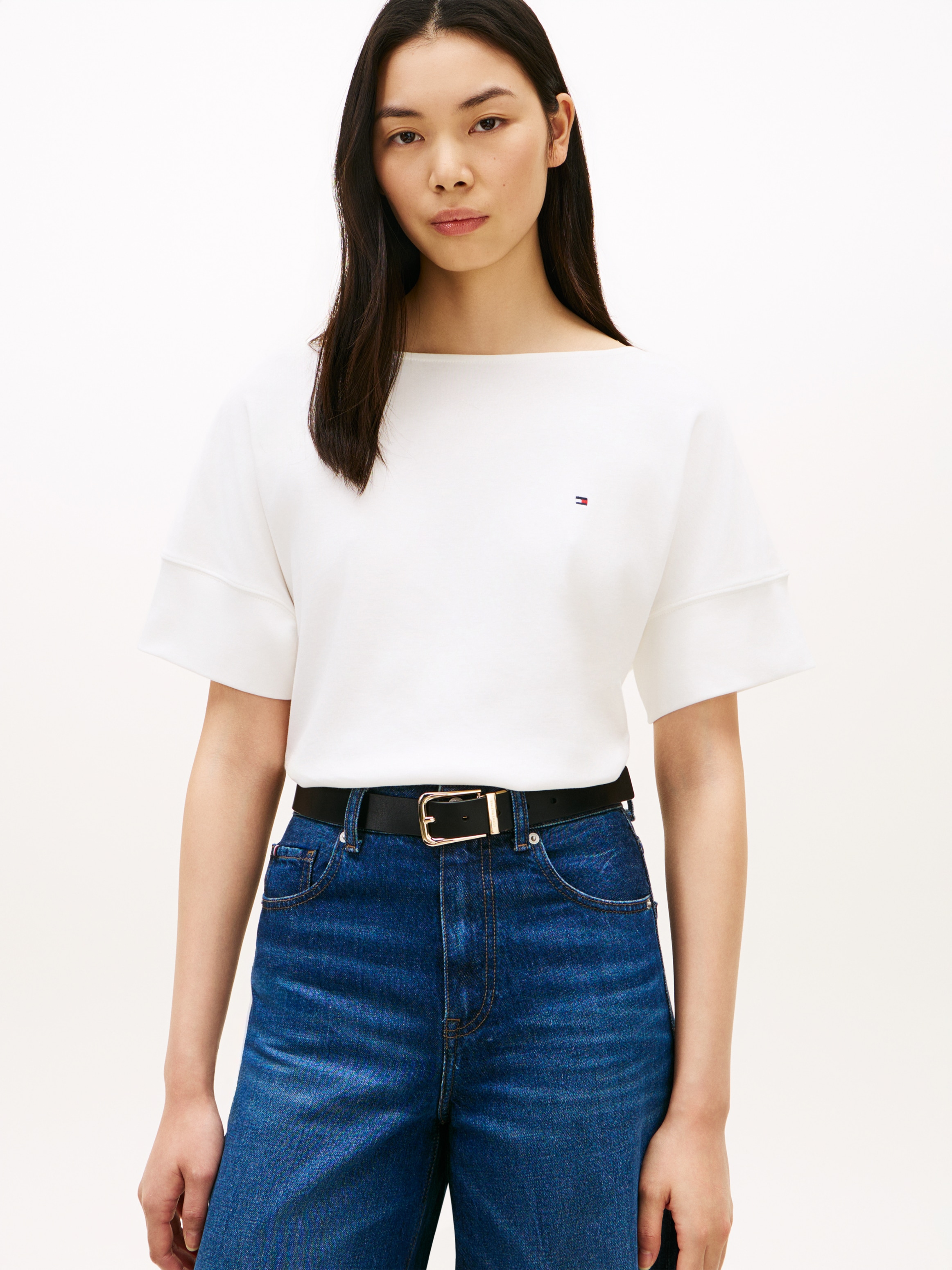 Image of Tommy Hilfiger Kurzarmshirt "MDRN CODY SS SLV C-NK TEE" mit dezenter Logo-Stickerei, Relaxed Fit