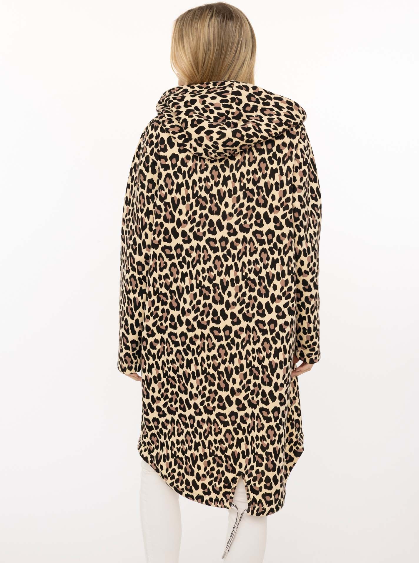 Zwillingsherz Jerseymantel »"Leo Dream"« mit Allover Leo Look mit Taschen