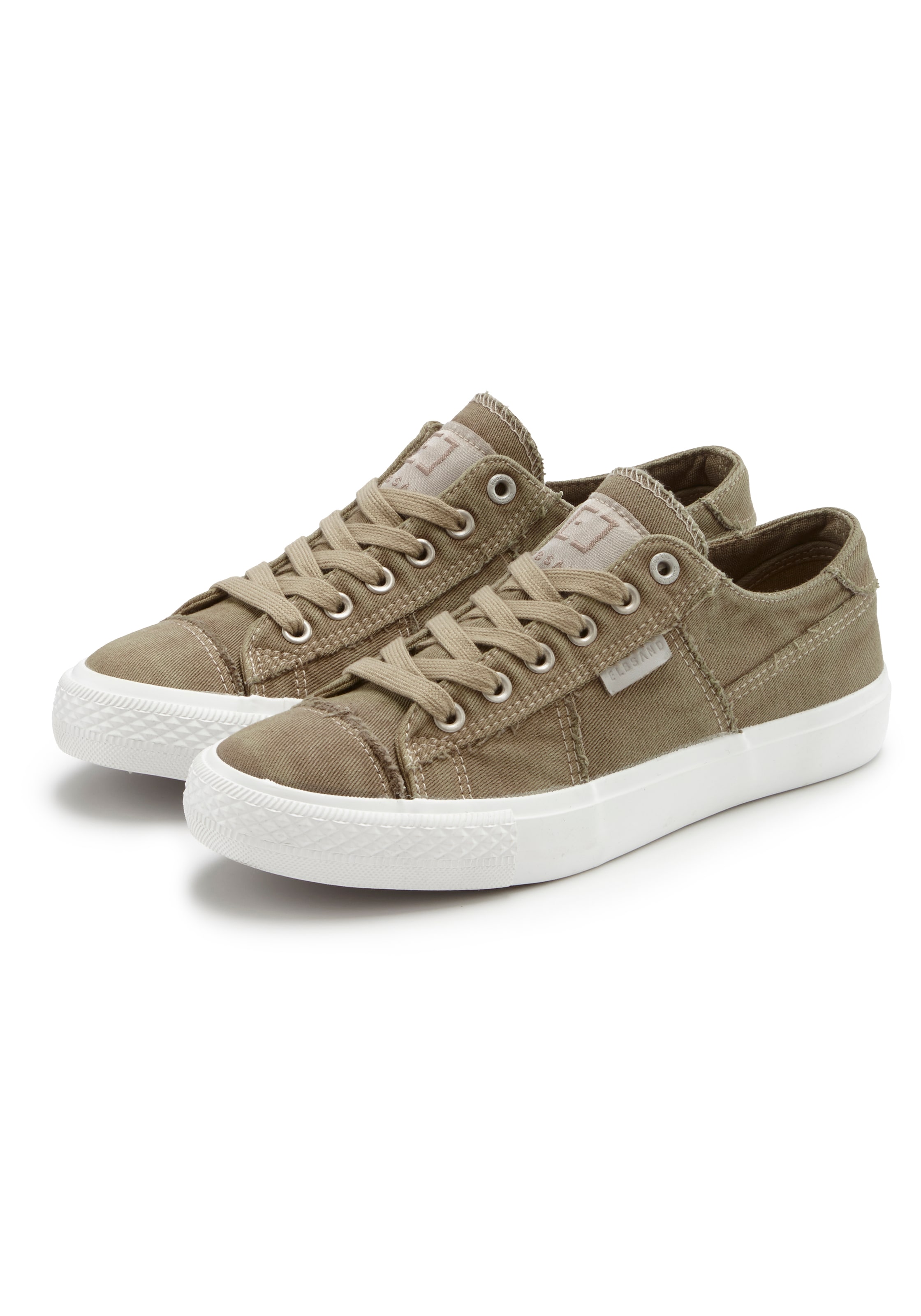 Image of Elbsand Sneaker "Schnürschuh, Stoffschuhe, Textilschuhe, Turnschuh, Freizeitschuh" Schnürhalbschuh aus Textil in modernem Used-Look VEGAN