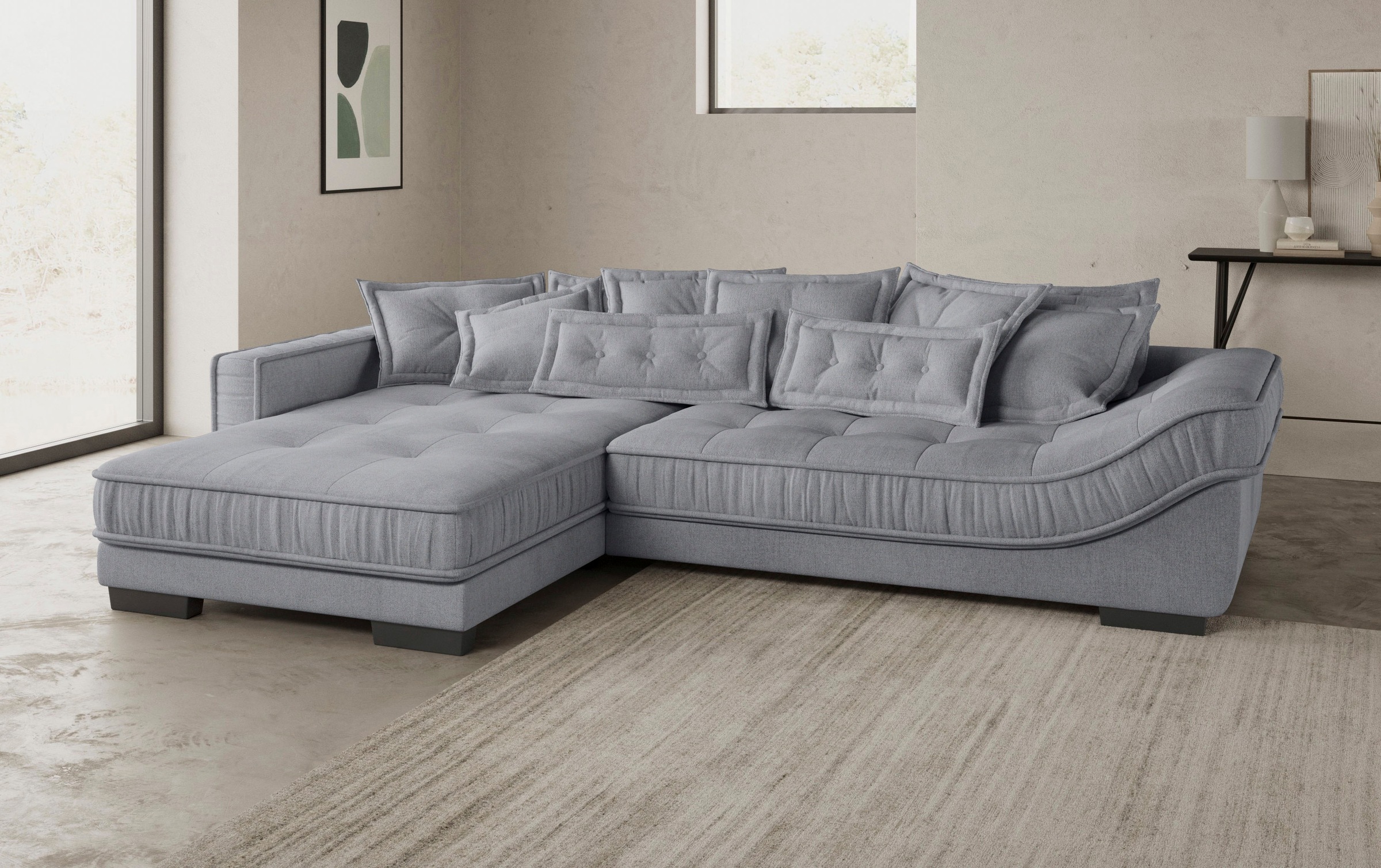 Mr. Couch Ecksofa »Diwan II DuraFlex L-Form«, DuraFlex-Kaltschaumpolsterung, bis 140 kg, 4 Bezugsqualitäten