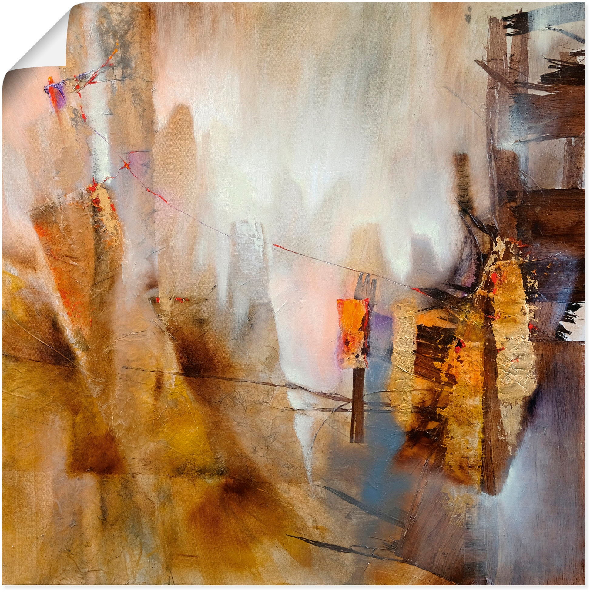 Image of Artland Wandbild »Losgelöst«, Gegenstandslos, (1 St.), in vielen Grössen & Produktarten - Alubild / Outdoorbild für den Aussenbereich, Leinwandbild, Poster, Wandaufkleber / Wandtattoo auch für Badezimmer geeignet bei Ackermann Versand Schweiz