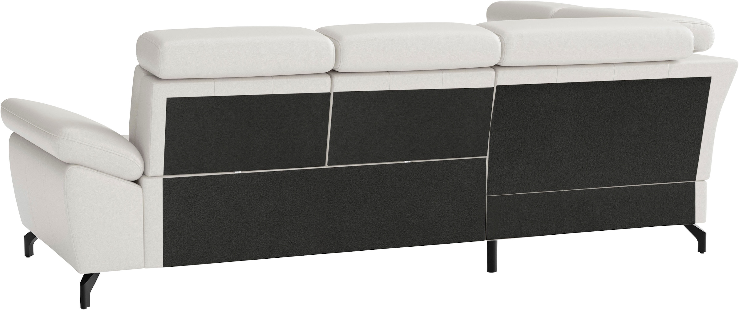 sit&more Ecksofa »Vanity L-Form, B: 254 cm, Leder« Inkl.Sitz-,Kopf-und Armteilverstellung