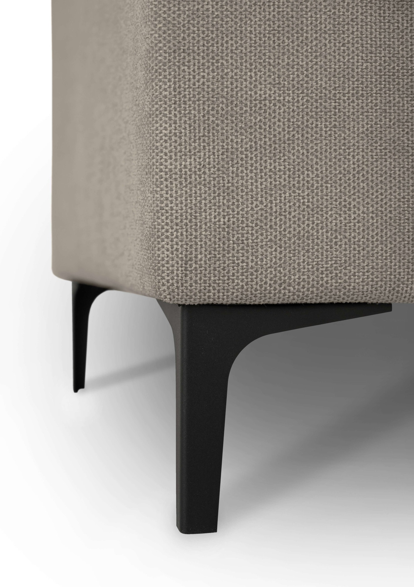 Home affaire Ecksofa »Tournon, L-Form, Breite 256 cm, Webstoff, Chenille«, Designsofa im nordischen Stil, Wellenunterfederung, Metallfüsse