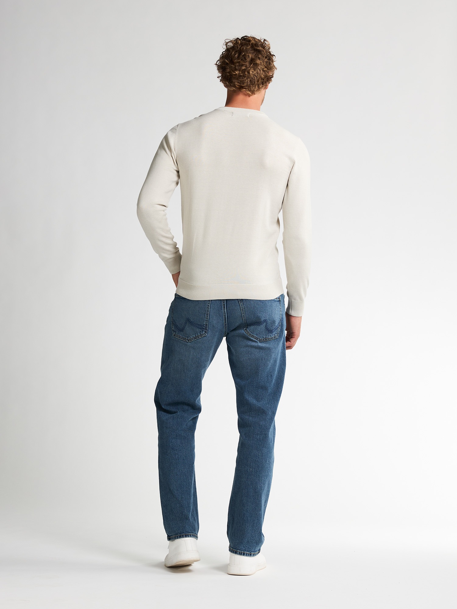 Petrol Industries V-Ausschnitt-Pullover »V-Neck Basi«, Materialmix mit Baumwollanteil