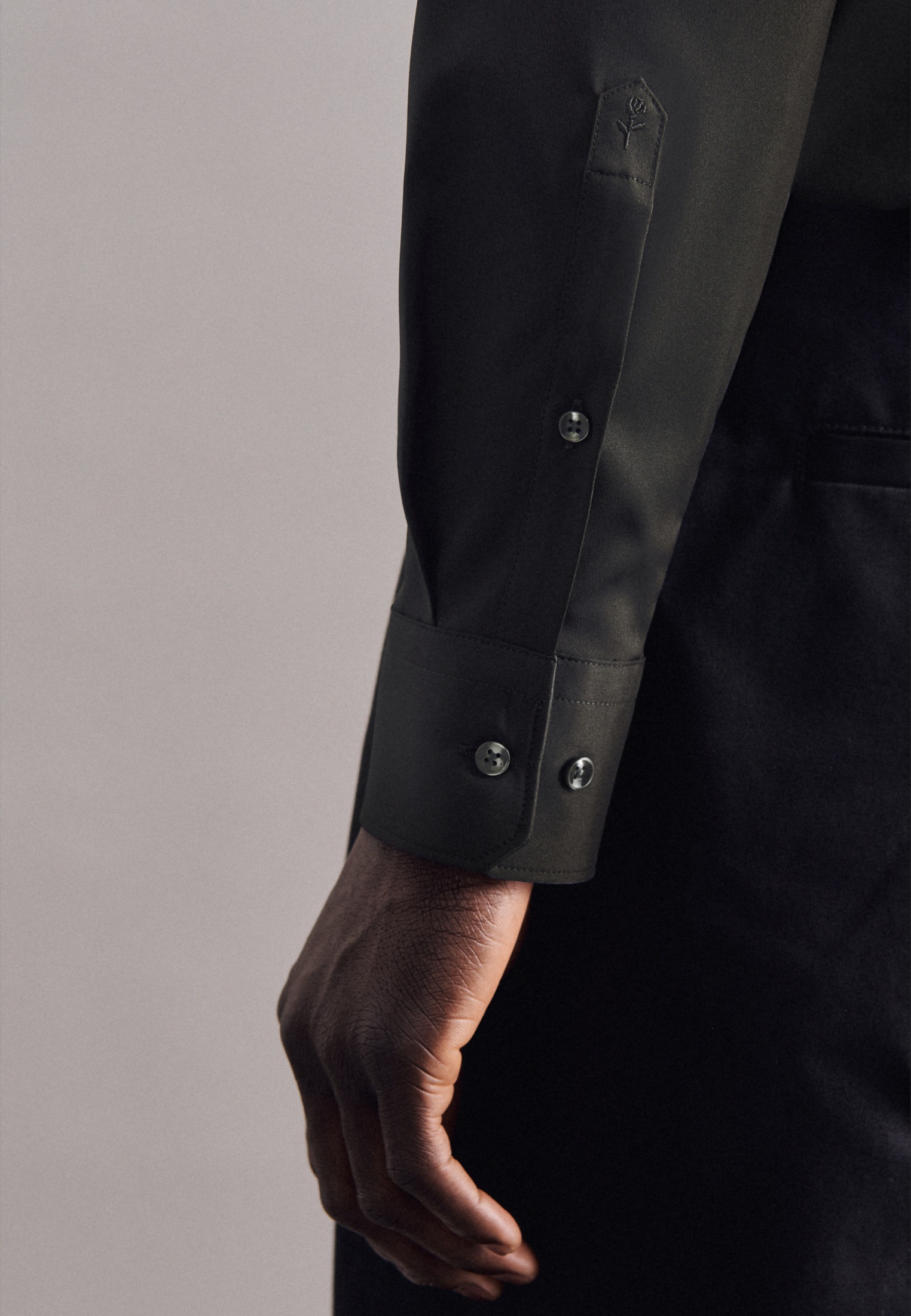 seidensticker Businesshemd »Schwarze Rose« Regular 1/1 Kentkragen Uni