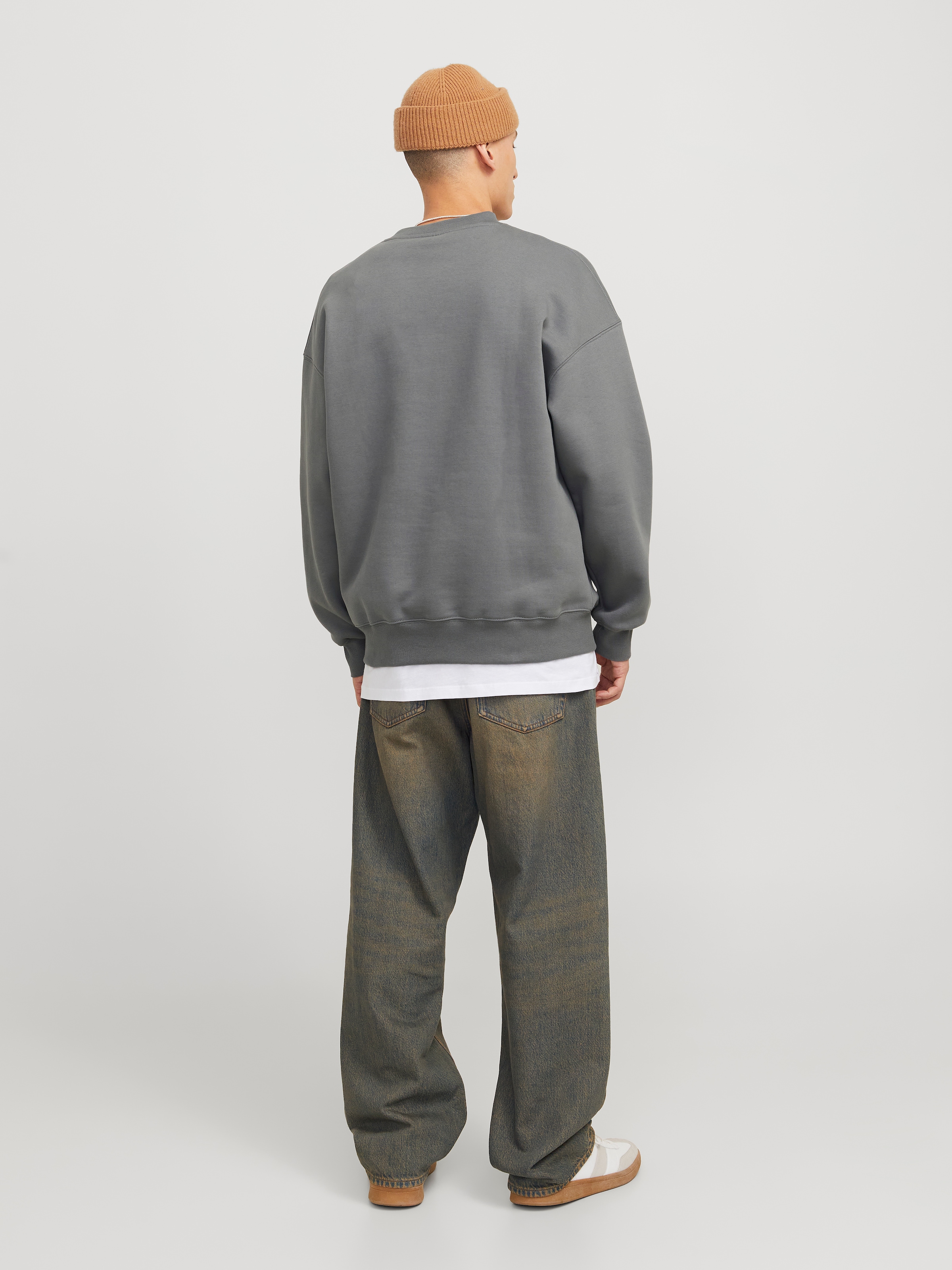 Jack & Jones Sweatshirt »JJEURBAN EDGE SWEAT CREW NECK NOOS«, mit Rippbündchen