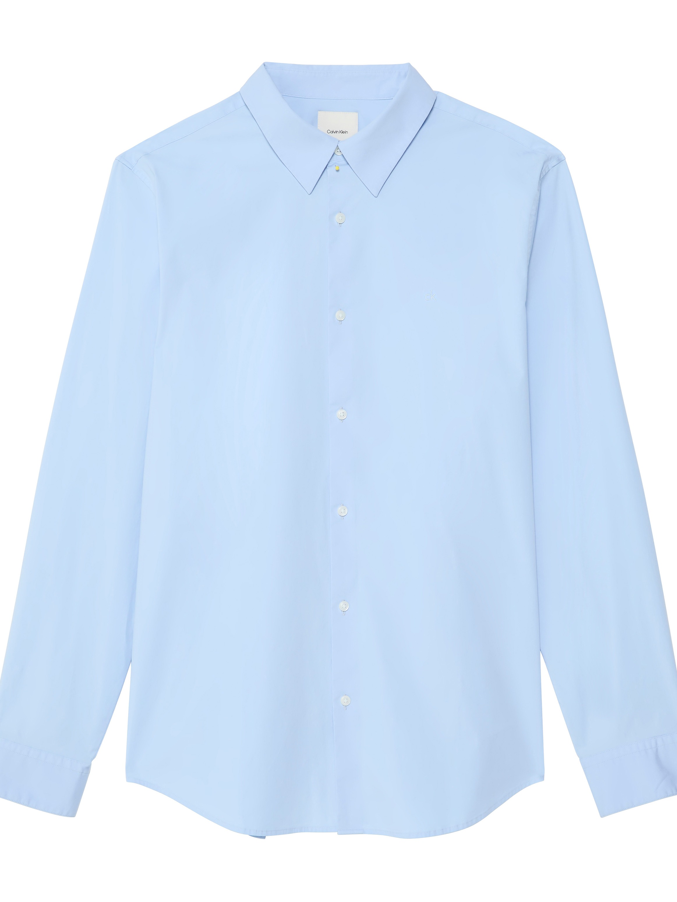 Calvin Klein Langarmhemd »LS SOLID STRETCH SLIM SHIRT«, in Unifarbe