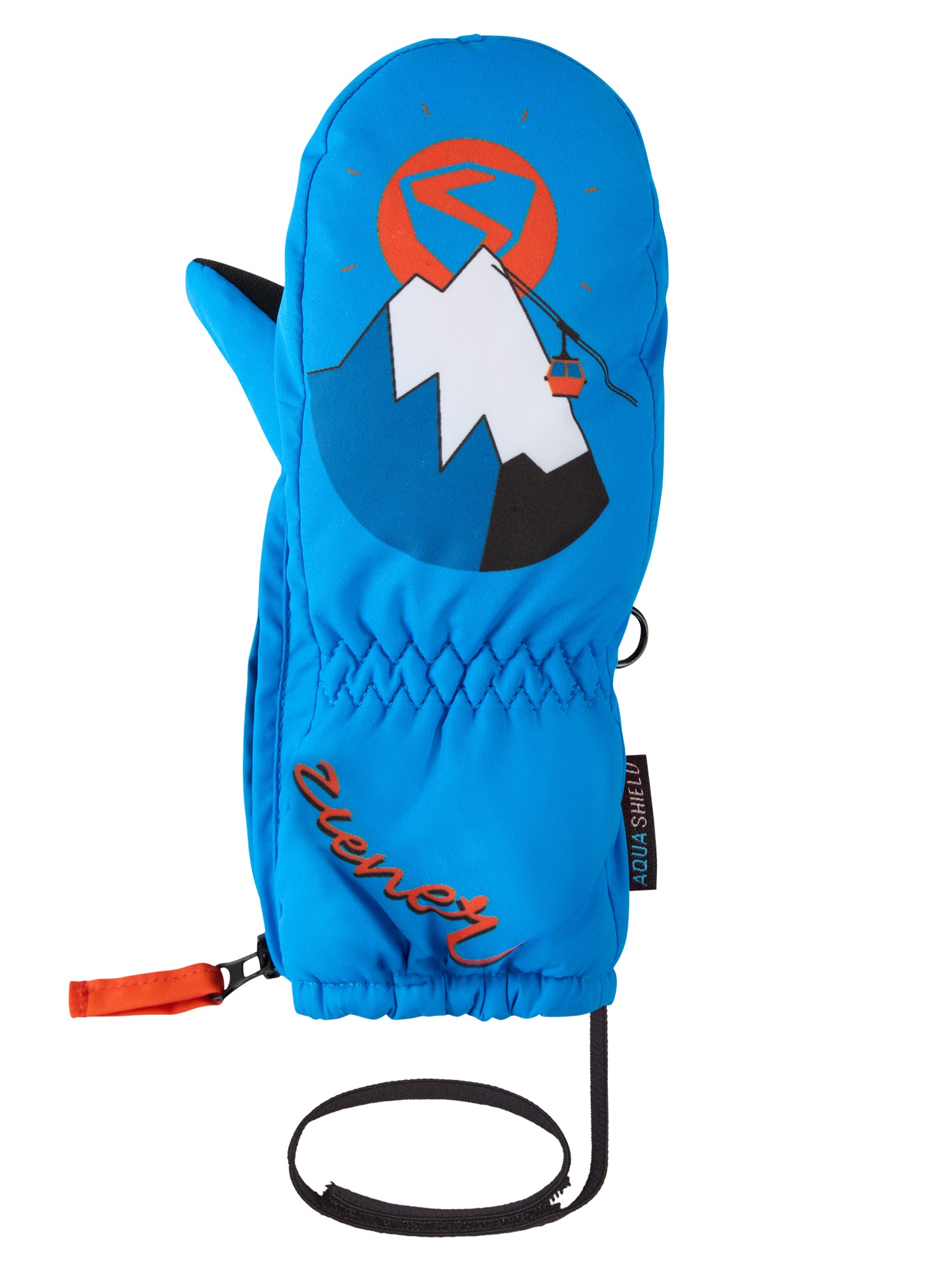Ziener Mitaines »LEPRINT-Z AQUASHIELD® Kinder« chaud, étanche, coupe-vent, respirant, longue fermeture éclair