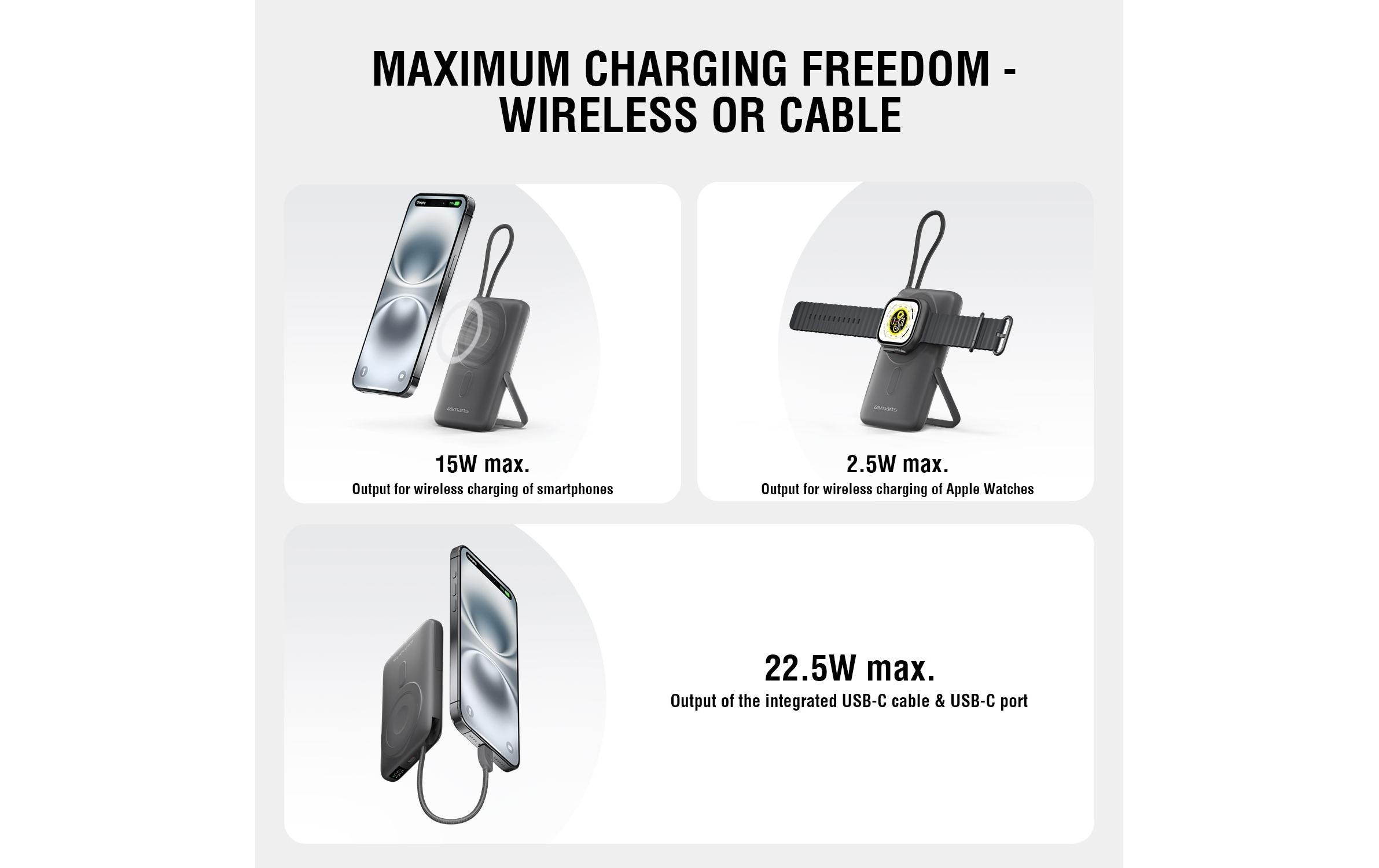 4smarts Powerbank »Enterprise Pocket 10000 mAh, Qi2 ready 10000 mAh«