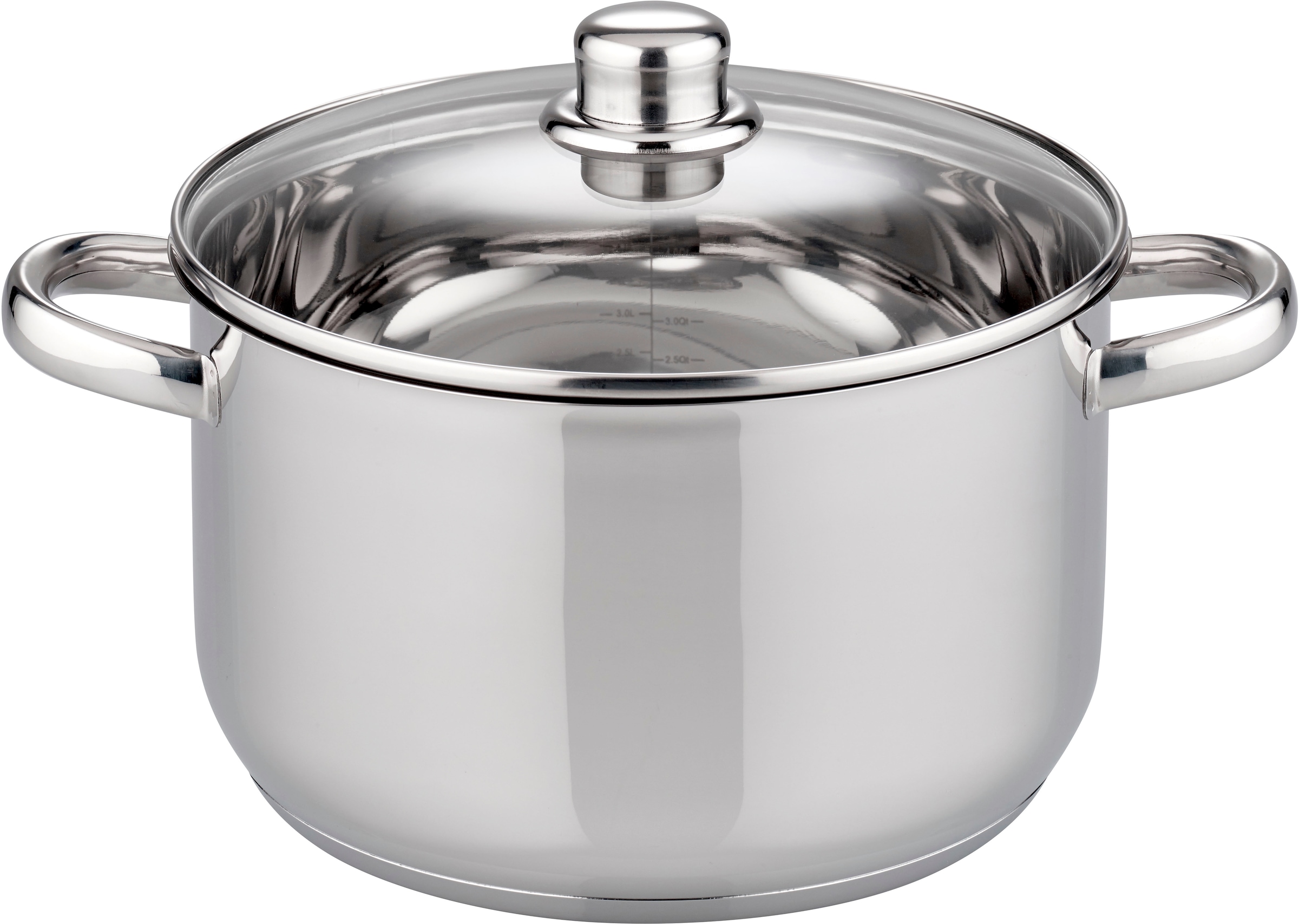 Elo Basic Topf-Set »Galactica« Set, 5 Töpfe,3 Deckel, 3 Pfannen,1 Schüssel,4 Küchenhelfer, 2 Stapelschutz, 18 Stk. tlg. Edelstahl 201