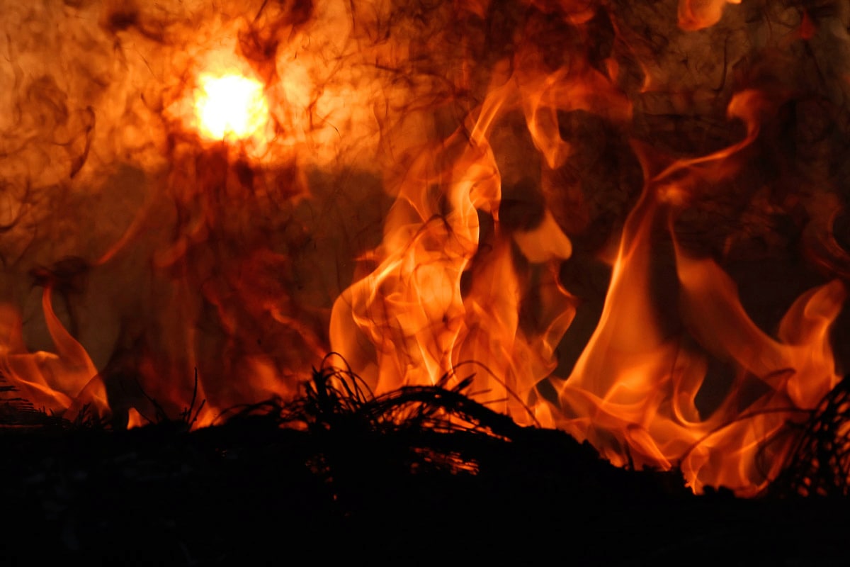 Image of Papermoon Fototapete "Flammen"